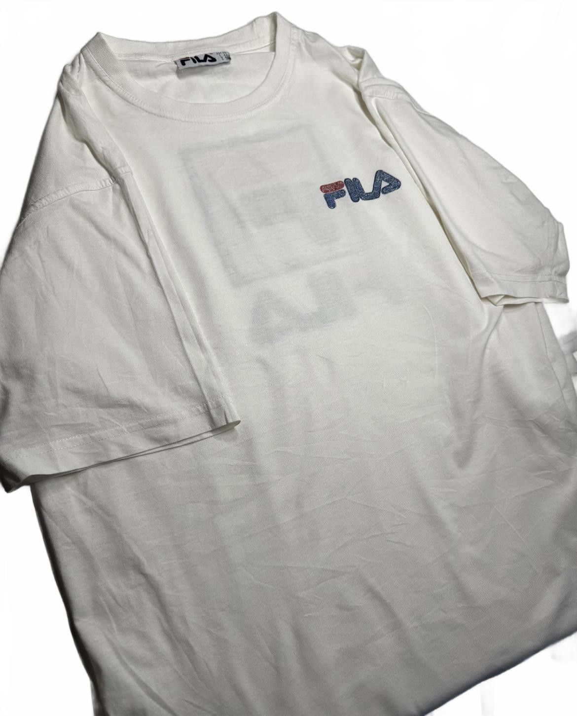 Fila Fila Logo Cotton T-Shirt - Classic White Size US M / EU 48-50 / 2 - 4 Thumbnail