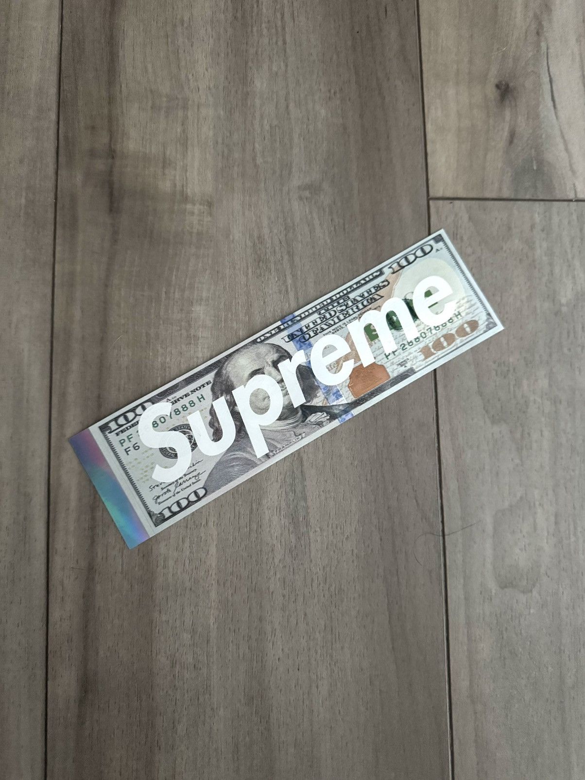 Supreme Supreme “100 Dollar Bill” sticker *rare* Size ONE SIZE - 1 Thumbnail