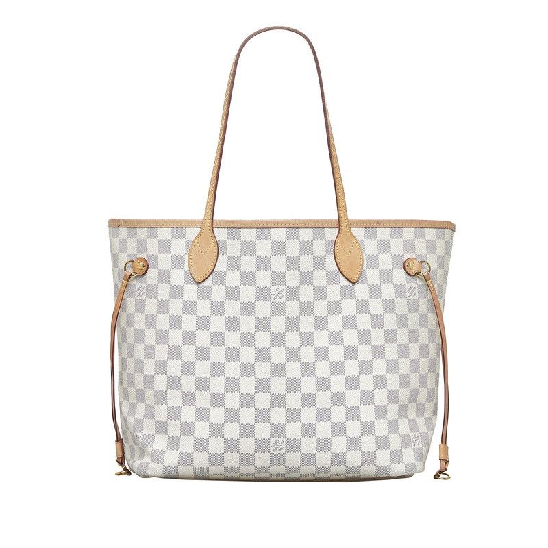 Louis Vuitton Damier Azur Neverfull MM Tote Bag