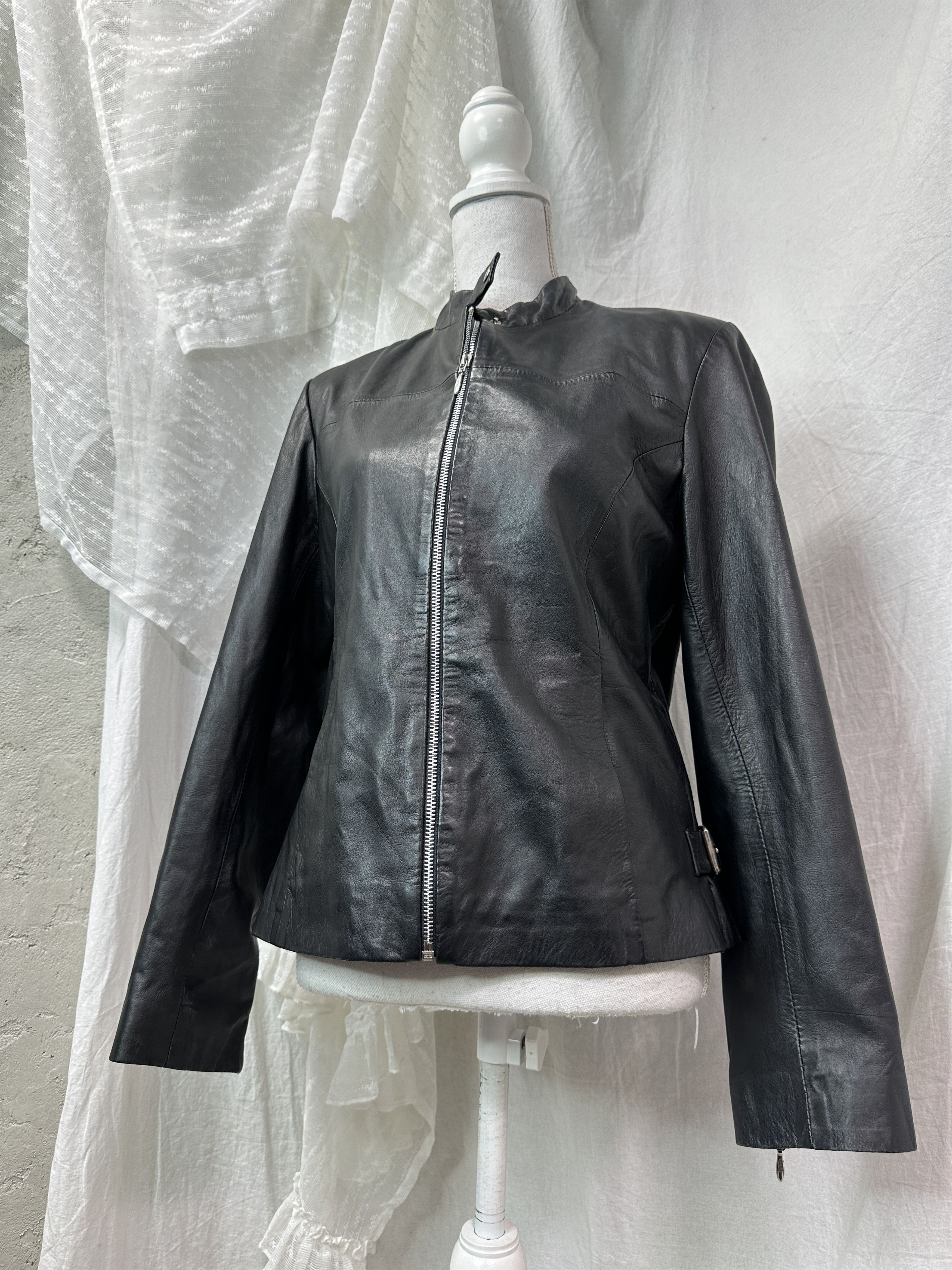 Vintage Vintage Leather Grunge Biker Moto Buckled Jacket Y2K Size US M / EU 48-50 / 2 - 1 Thumbnail