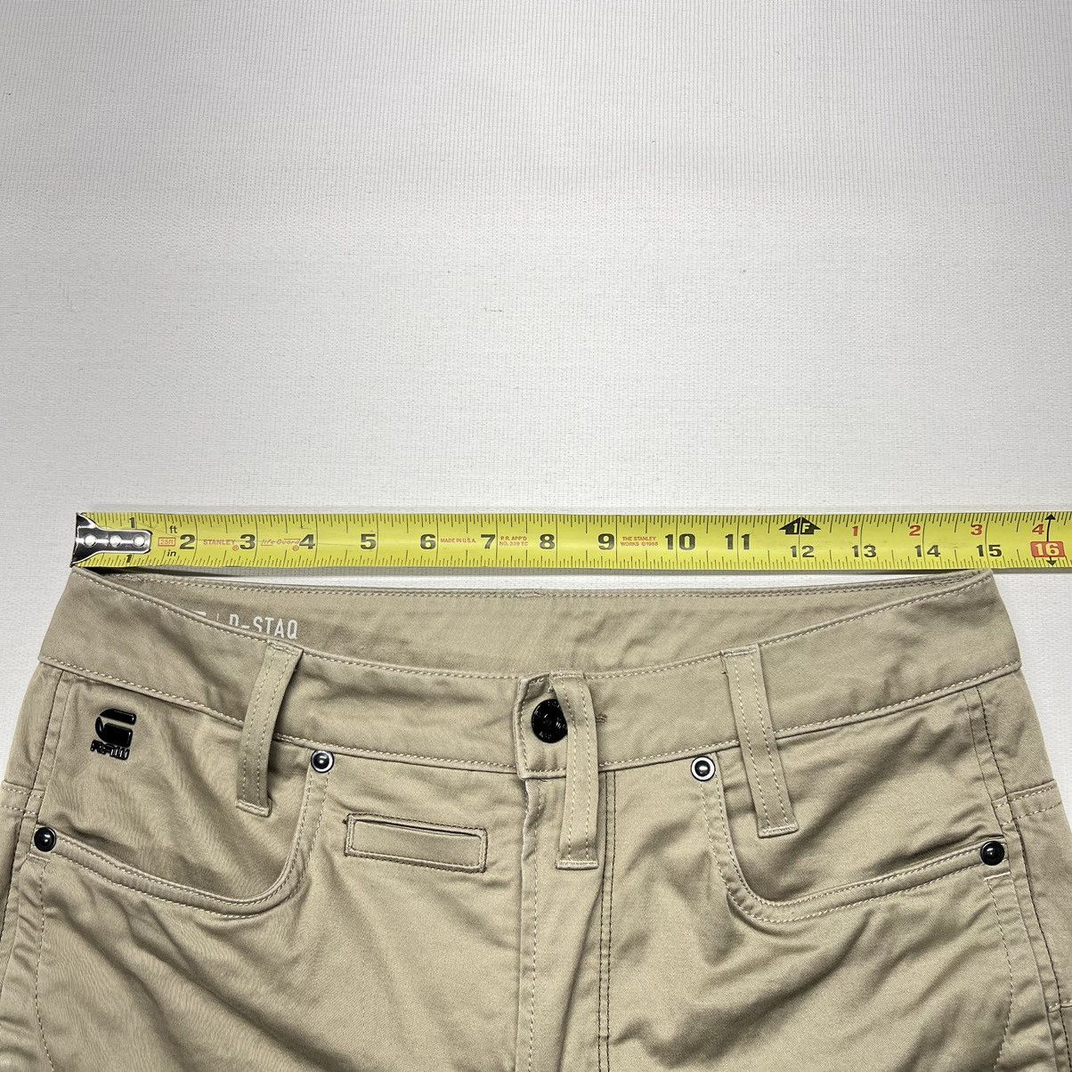 G-Star G Star Pants Khaki Straight Tapered D-Staq 3D Button Pocket Size US 29 - 24 Thumbnail