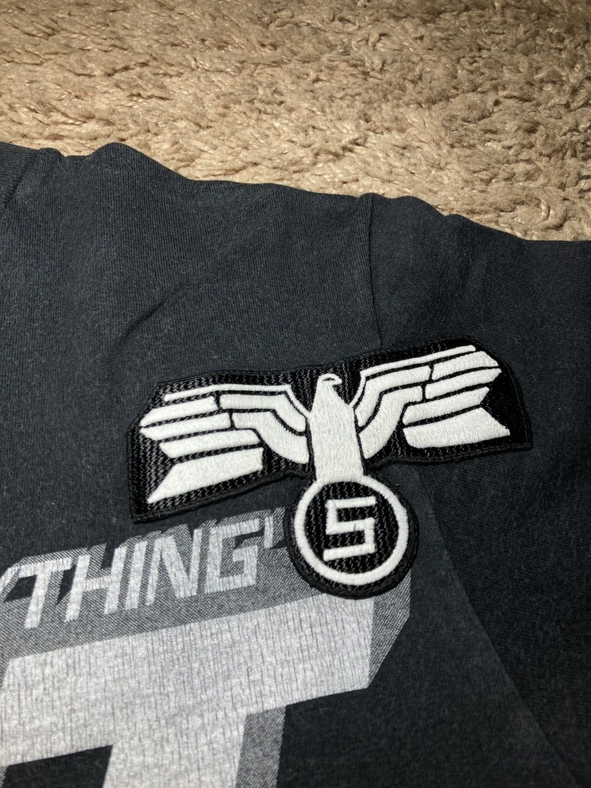 Japanese Brand 2000s Milkboy Everything's Shit Eagle War Symbol Edge 90s Size US S / EU 44-46 / 1 - 4 Thumbnail