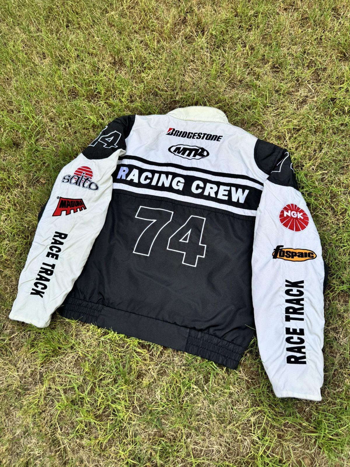 Vintage Vintage Nascar Grand Prix Speed Rider Team Racing Jacket Size US L / EU 52-54 / 3 - 11 Thumbnail