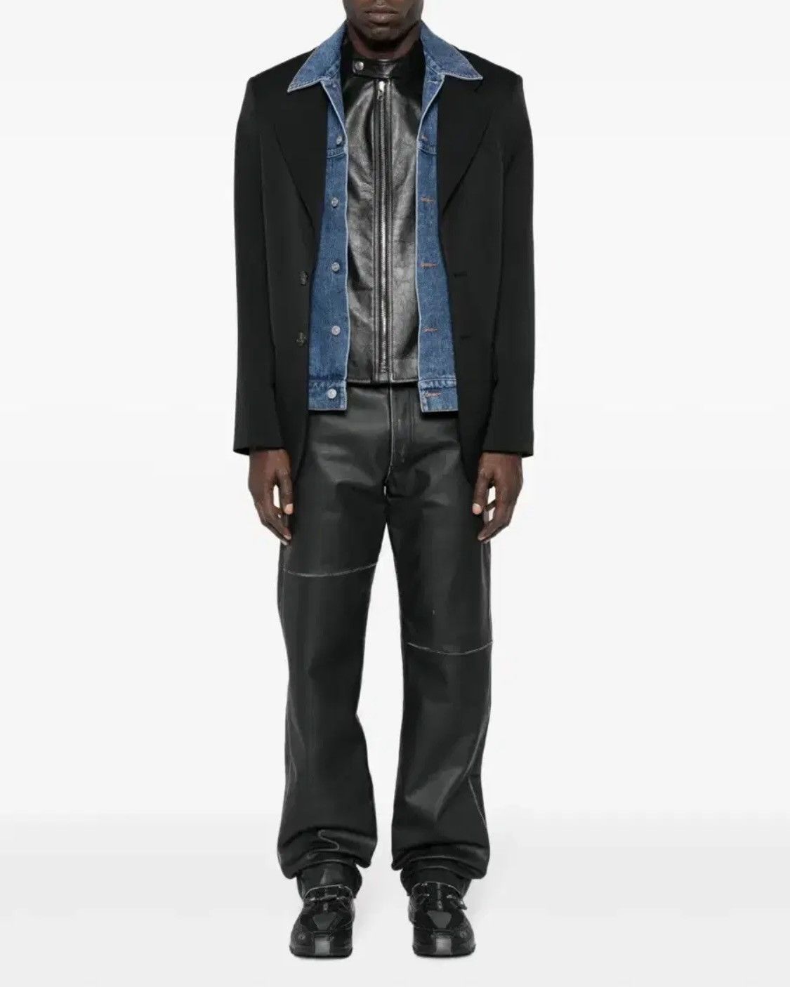 Maison Margiela Maison Margiela *rare* 3 Layered Blazer Jacket Size US M / EU 48-50 / 2 - 1 Thumbnail