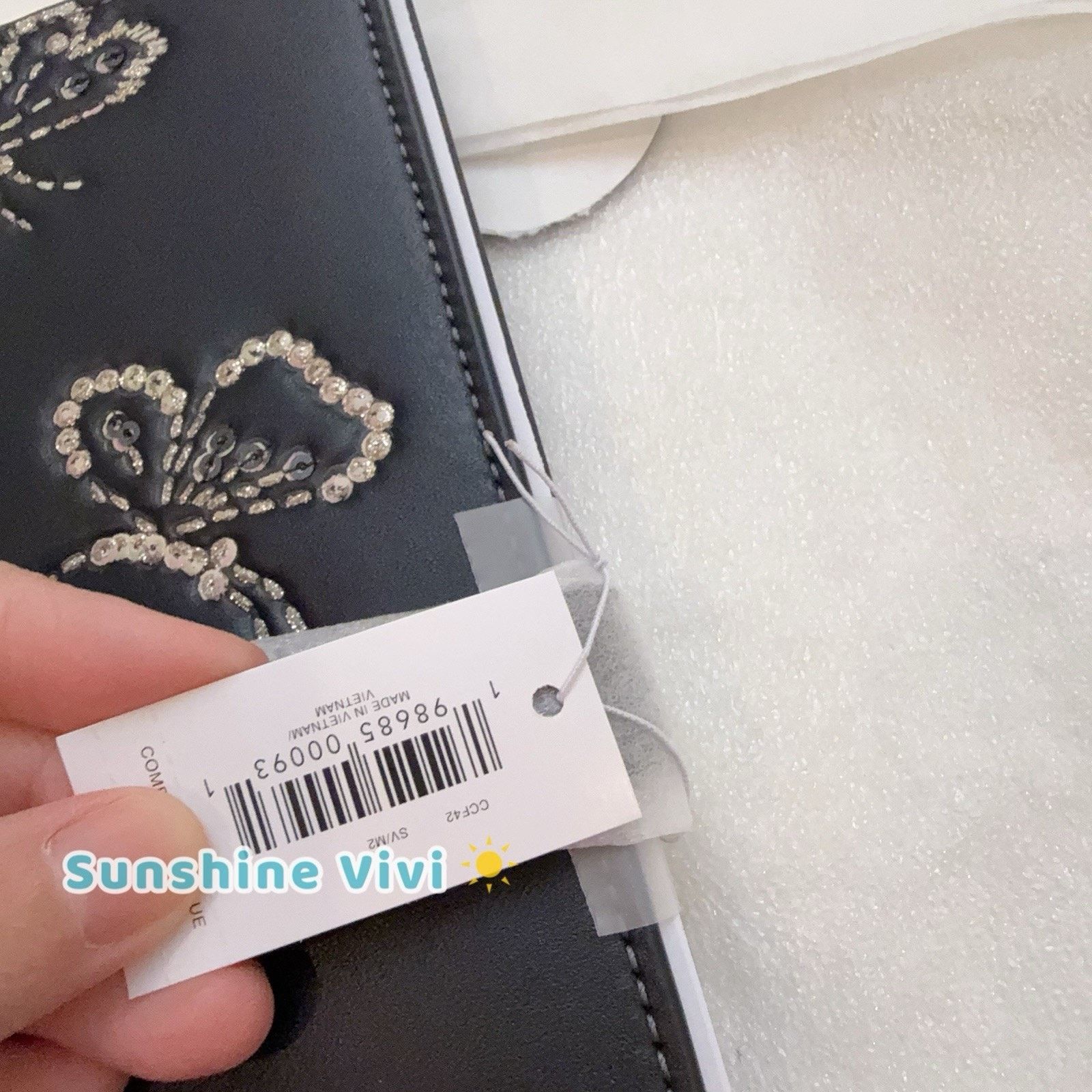 Coach NWT Coach CCF42 Notebook Butterfly novelty leather/Silver Size ONE SIZE - 4 Thumbnail