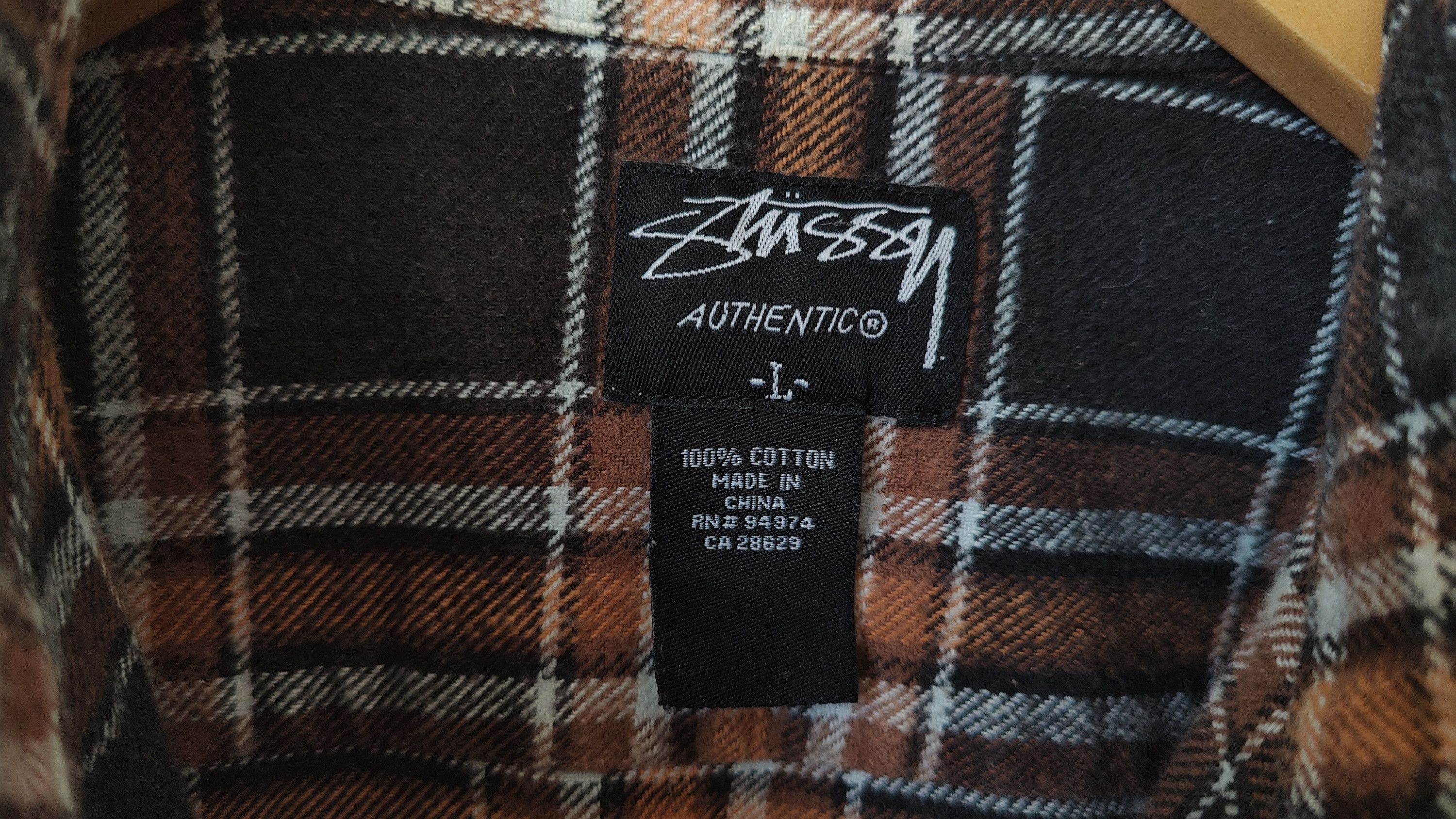 Stussy Stussy Authentic Vintage Checker Flannel Shirt Size US L / EU 52-54 / 3 - 8 Thumbnail