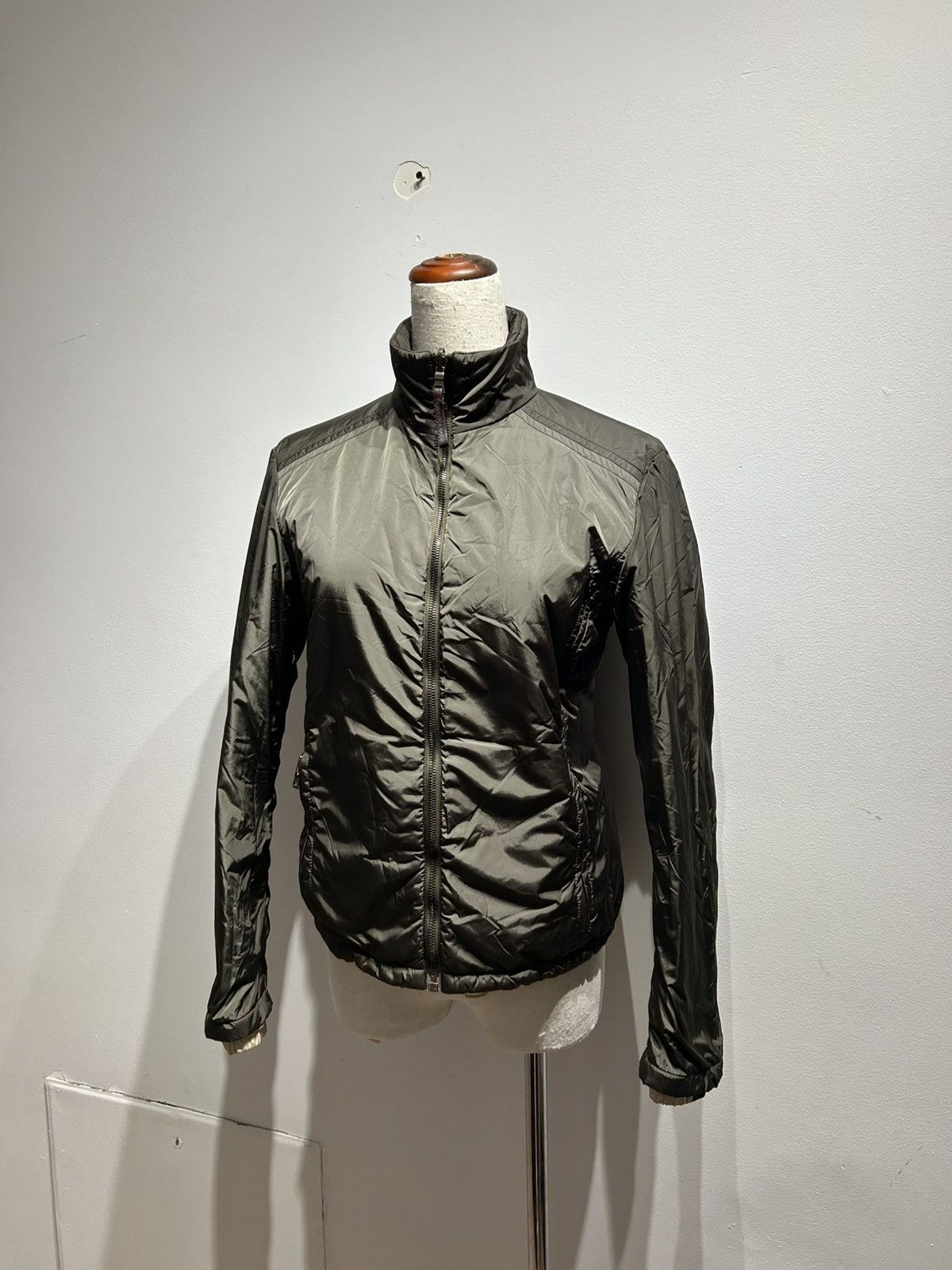 Prada Reversible Jacket Size 42 S-M Olive GREEN Brown Beige Womens Size M / US 6-8 / IT 42-44 - 5 Thumbnail