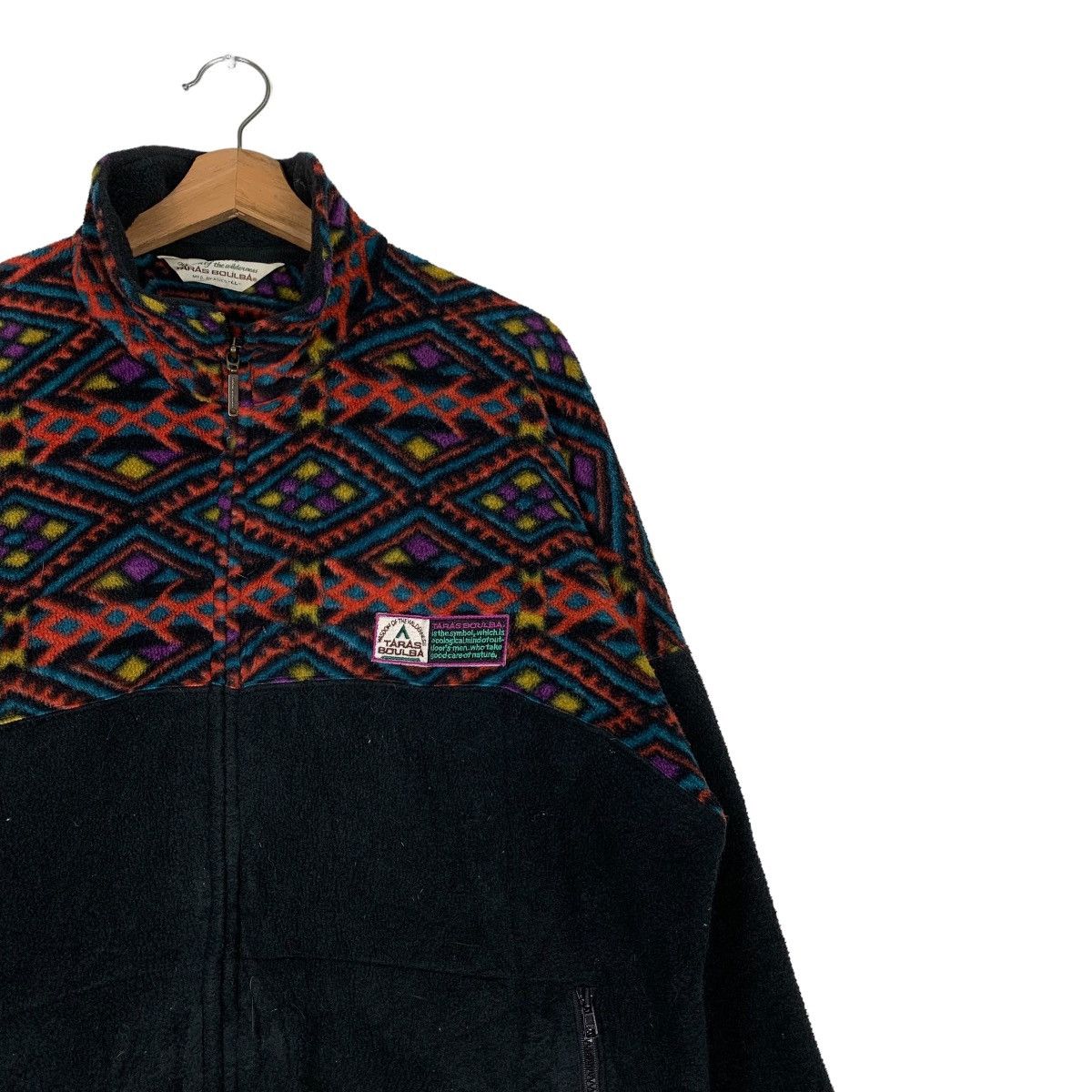 Japanese Brand TARAS BOULBA Polartec Motif Design Fleece Jacket #0433-C20 Size US L / EU 52-54 / 3 - 6 Thumbnail