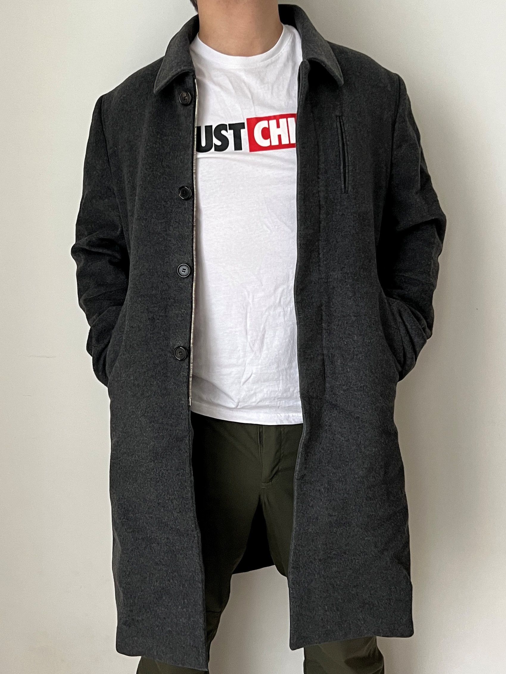 Costume National COSTUME NATIONAL HOMME ITALIAN WOOL COAT JACKET Size US L / EU 52-54 / 3 - 5 Thumbnail