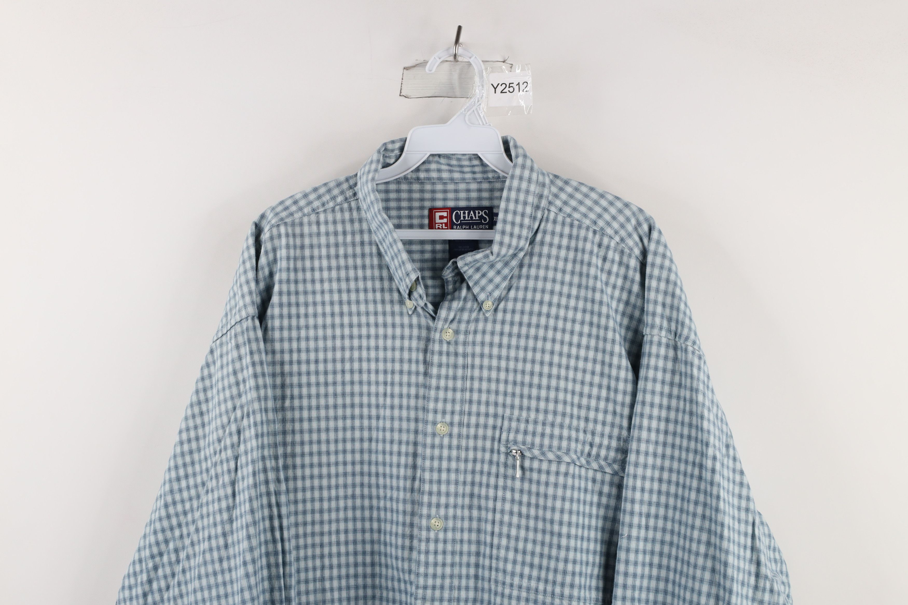 Polo Ralph Lauren Vintage 90s Chaps Ralph Lauren Zip Pocket Button Down Shirt Size US XL / EU 56 / 4 - 2 Thumbnail