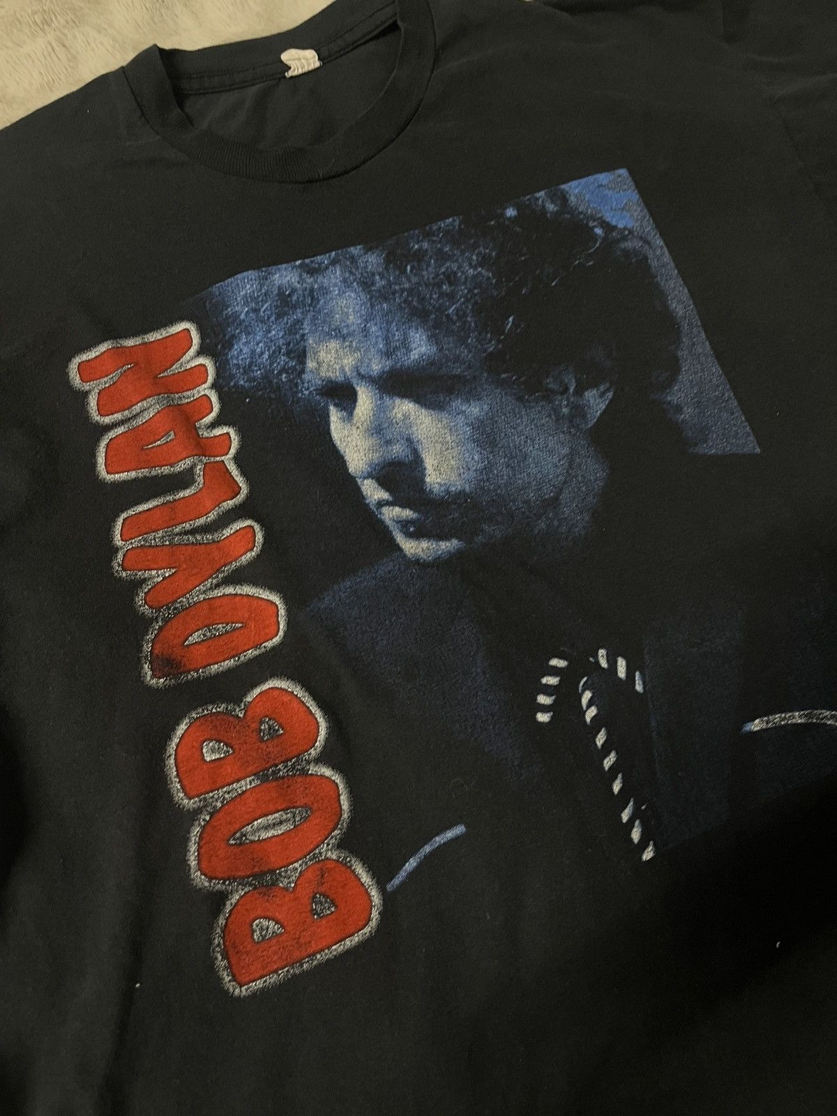 Vintage Bob Dylan 1995 European Tour t-shirt Size US L / EU 52-54 / 3 - 3 Thumbnail