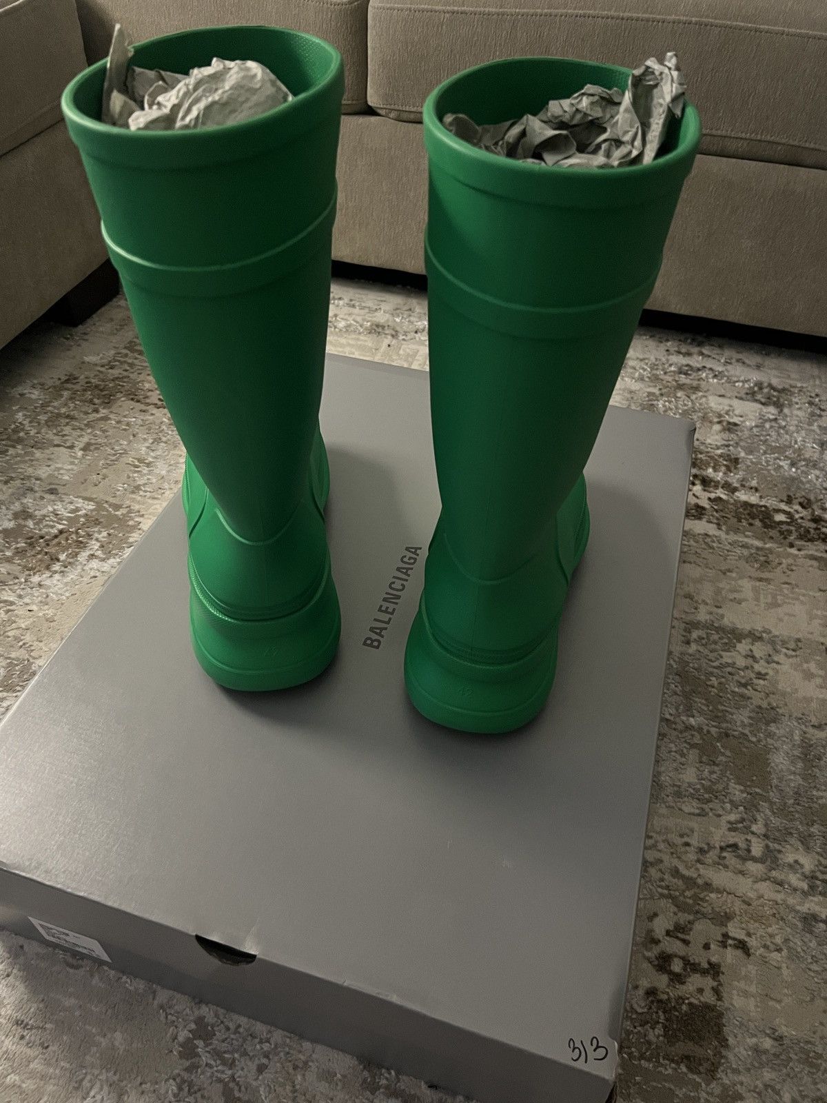 Balenciaga Balenciaga Croc Boots Size US 12 / IT 42 - 4 Thumbnail