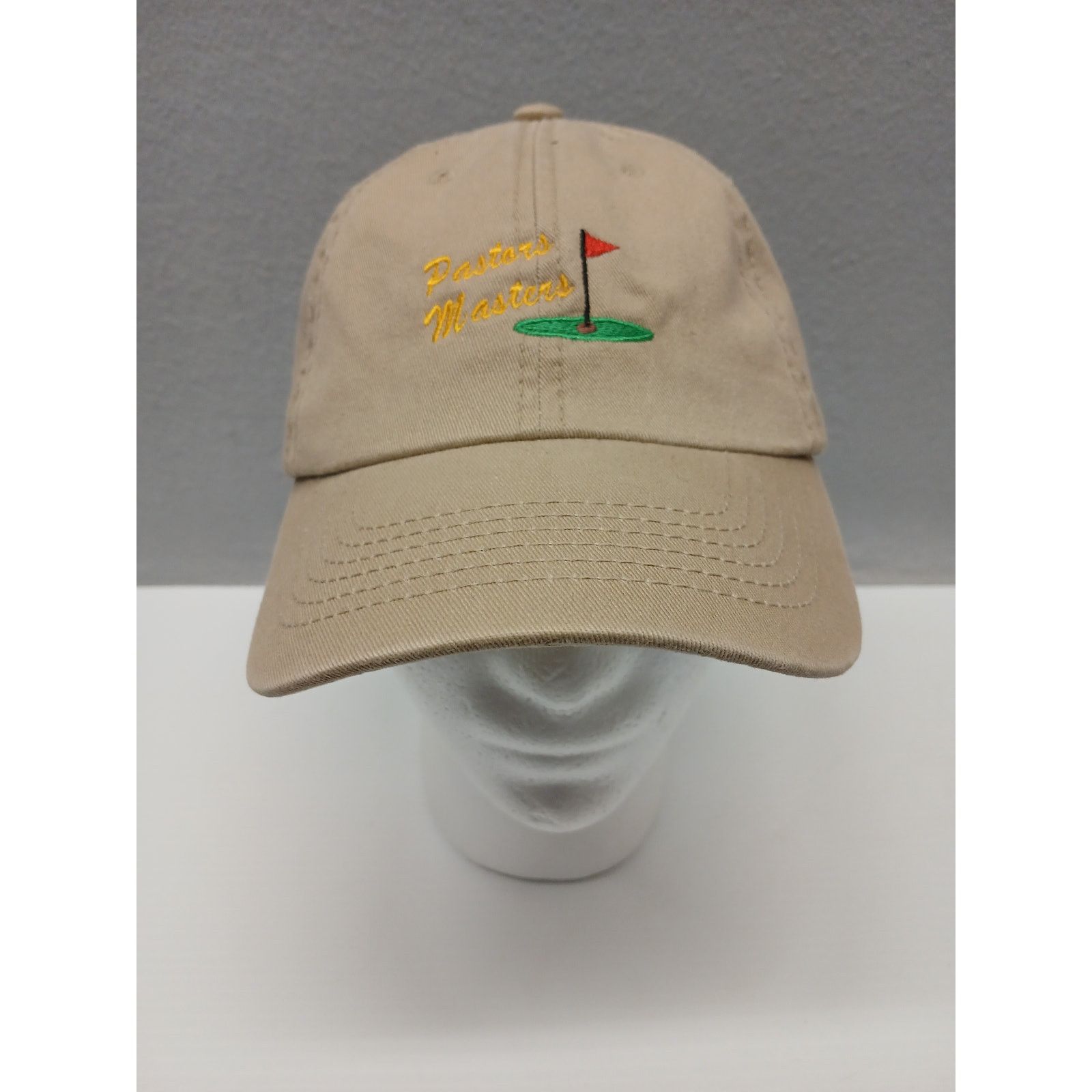 Otto OTTO (OSFM) Pastors Masters Tan Khaki Strap Back Cap/Hat Size ONE SIZE - 2 Thumbnail