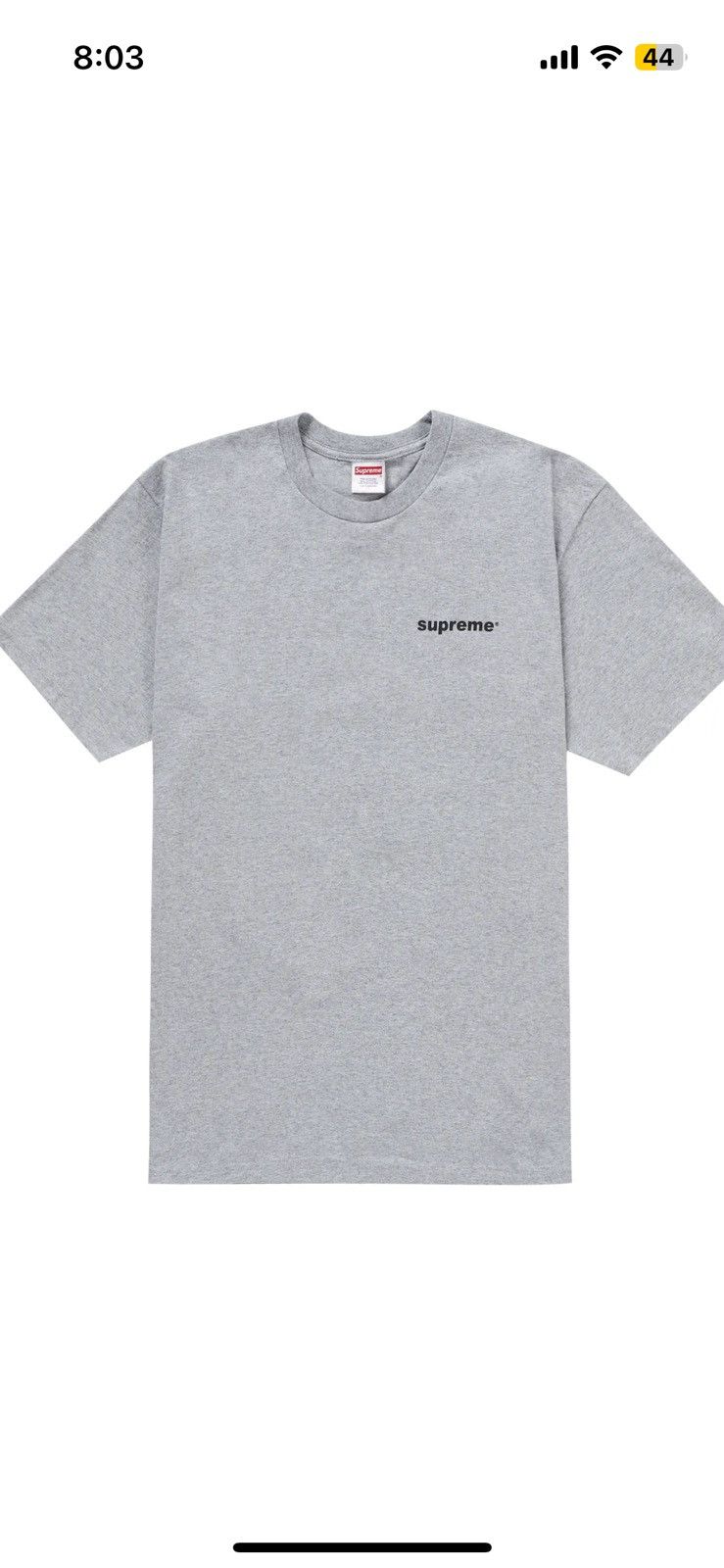 Supreme Supreme Fuck Money Tee FW24 Heather Grey | Grailed