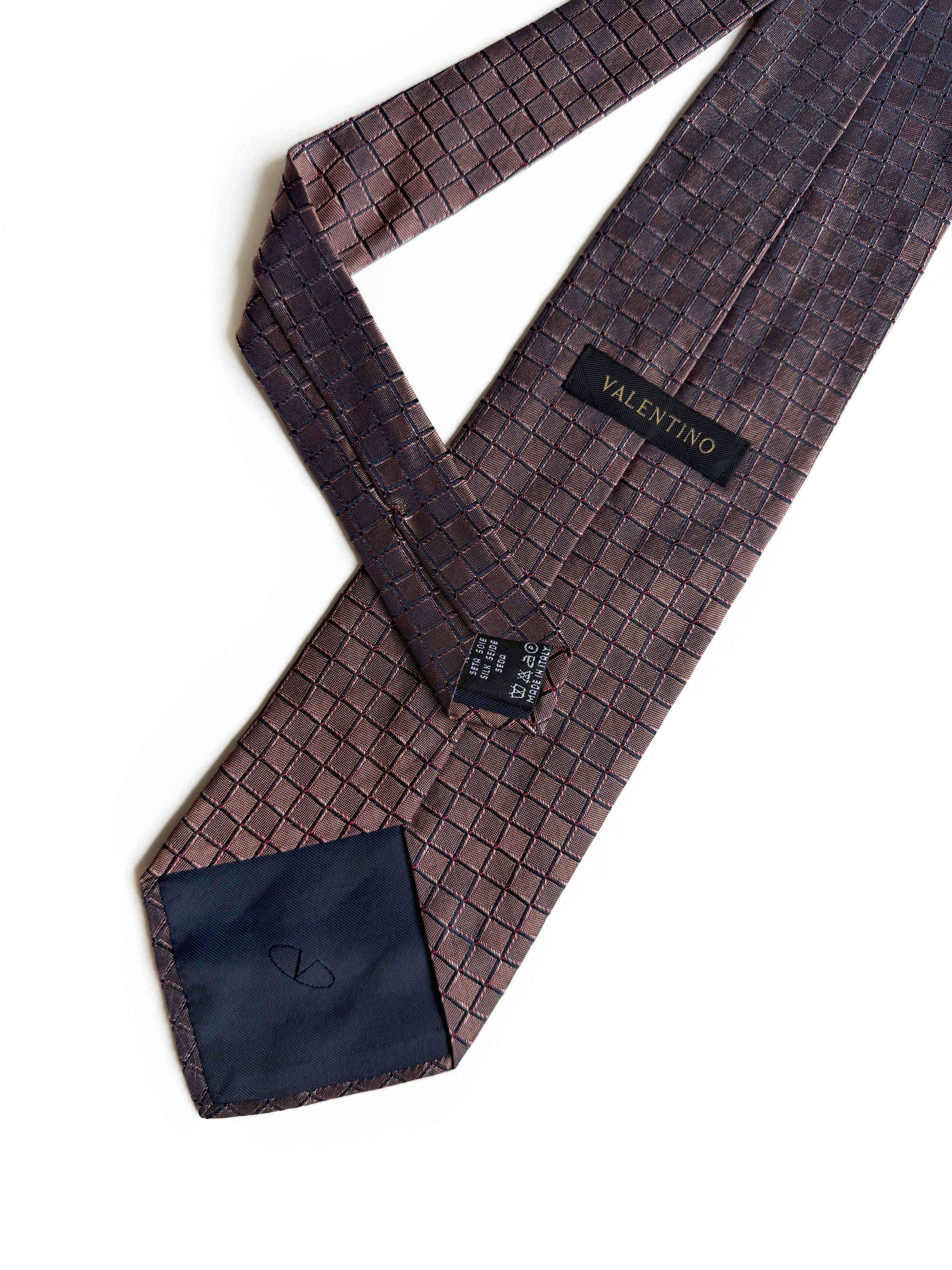 Valentino Men's Valentio Vintage Silk Neck Tie Made in Italy Size ONE SIZE - 2 Thumbnail