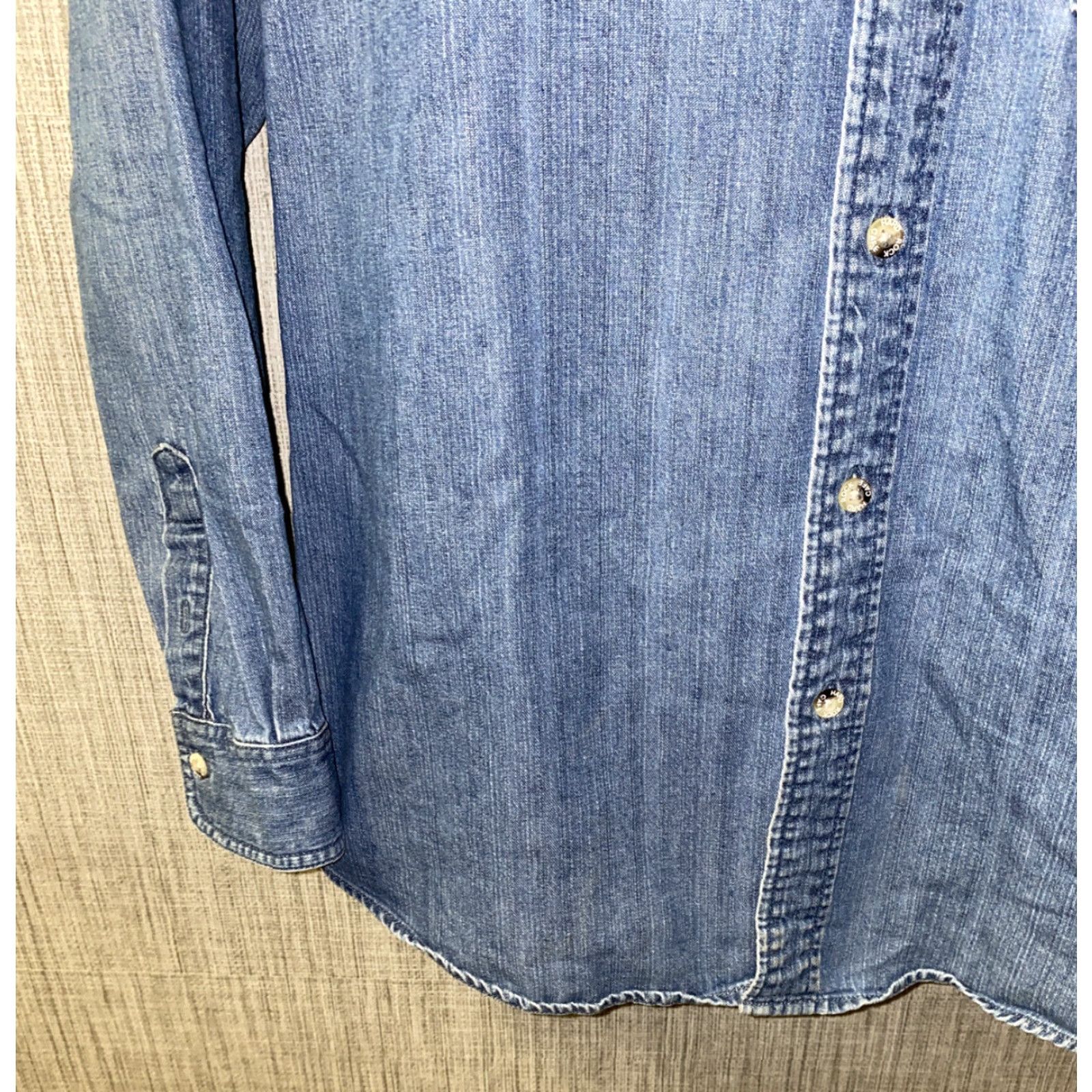 Hard Rock Cafe Hard Rock Cafe Shirt Denim Long Sleeve Button-Up M Blue Mens Philadelphia Size US M / EU 48-50 / 2 - 4 Thumbnail