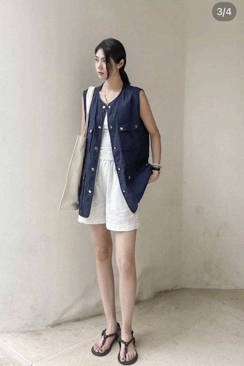 Loro Piana LORO PIANA High grade tooling drawstring vest Size S / US 4 / IT 40 - 9 Thumbnail