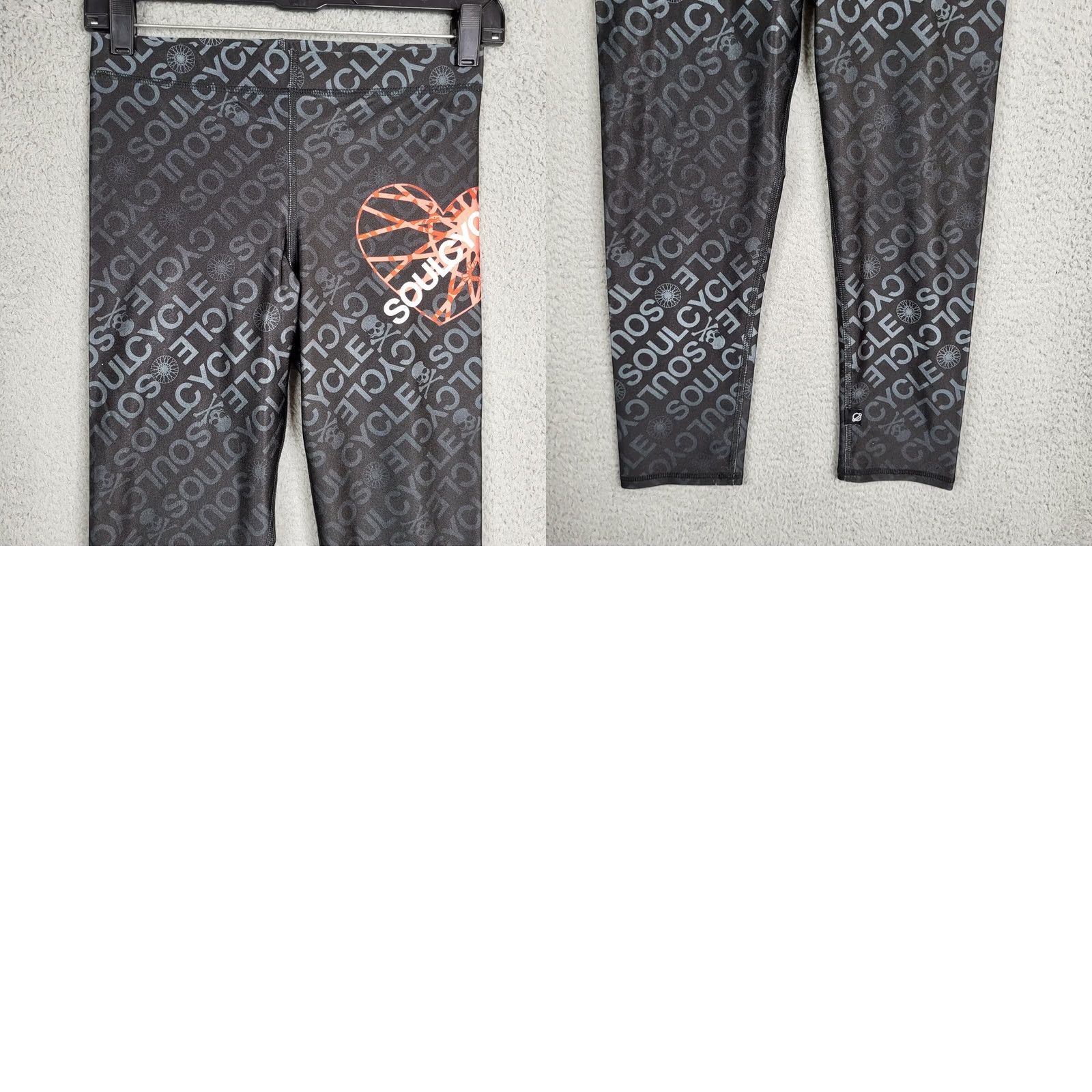 Terez Terez Women’s Black Logo Printed Spellout Capris Size S Capri Leggings Size 28" / US 6 / IT 42 - 8 Thumbnail