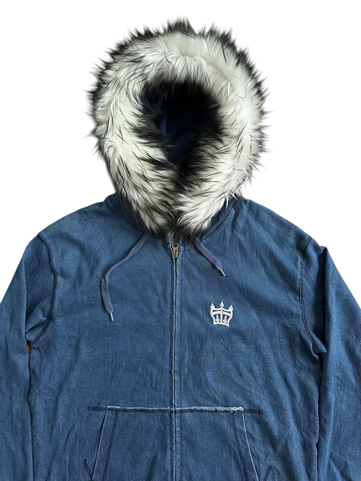 Hysteric Glamour DISTRESSED RODEO CROWN Zip Fur HOODIE IFSIXWASNINE LGB STYLE Size US M / EU 48-50 / 2 - 2 Thumbnail
