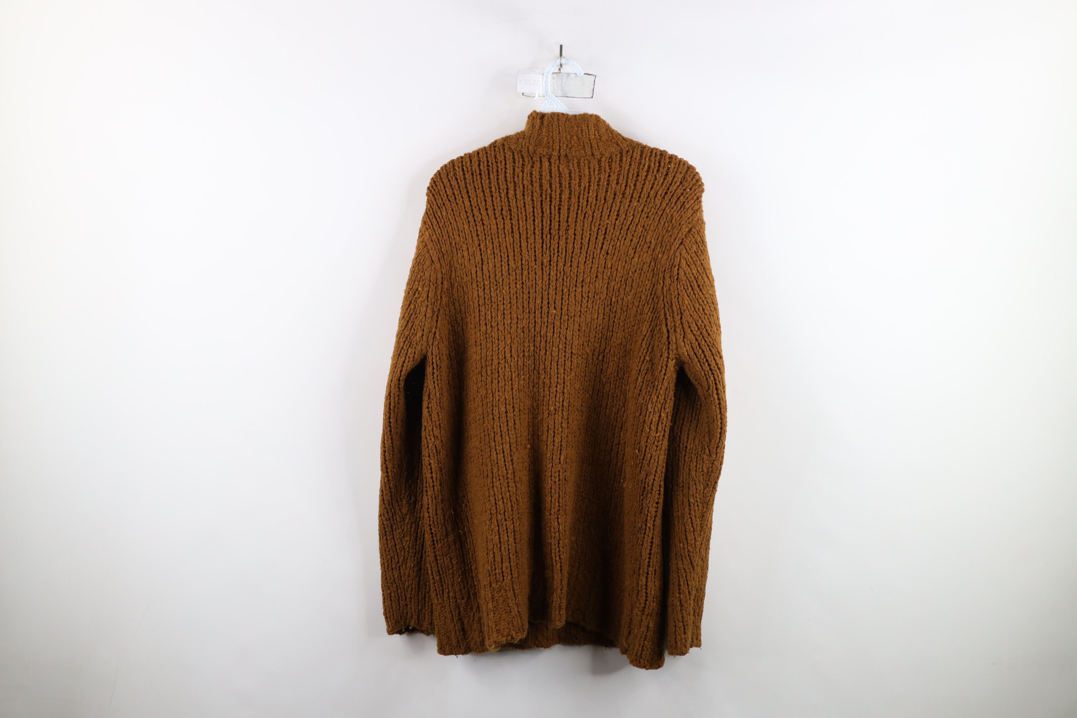 Vintage Vintage 90s Streetwear Blend Ribbed Knit Mock Neck Sweater Size L / US 10 / IT 46 - 7 Thumbnail