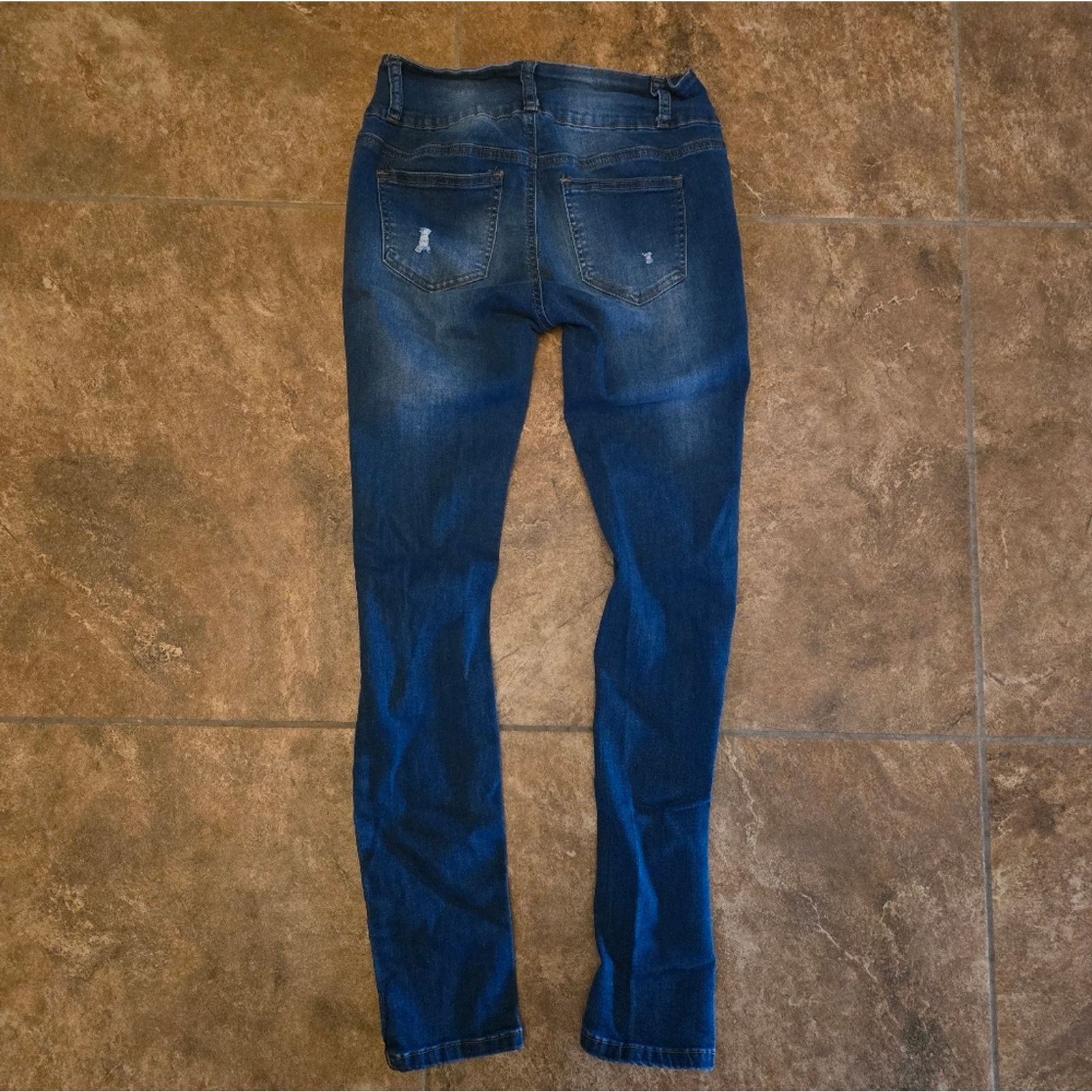 Other Dark Denim Distressed BAMBOO Skinny Jean Size 28" / US 6 / IT 42 - 2 Thumbnail