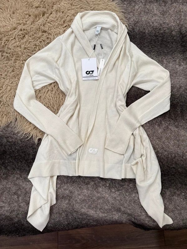 Other Cream Cashmire Ribbed Open-Front Cardigan AlphaTauri Size S / US 4 / IT 40 - 1 Thumbnail