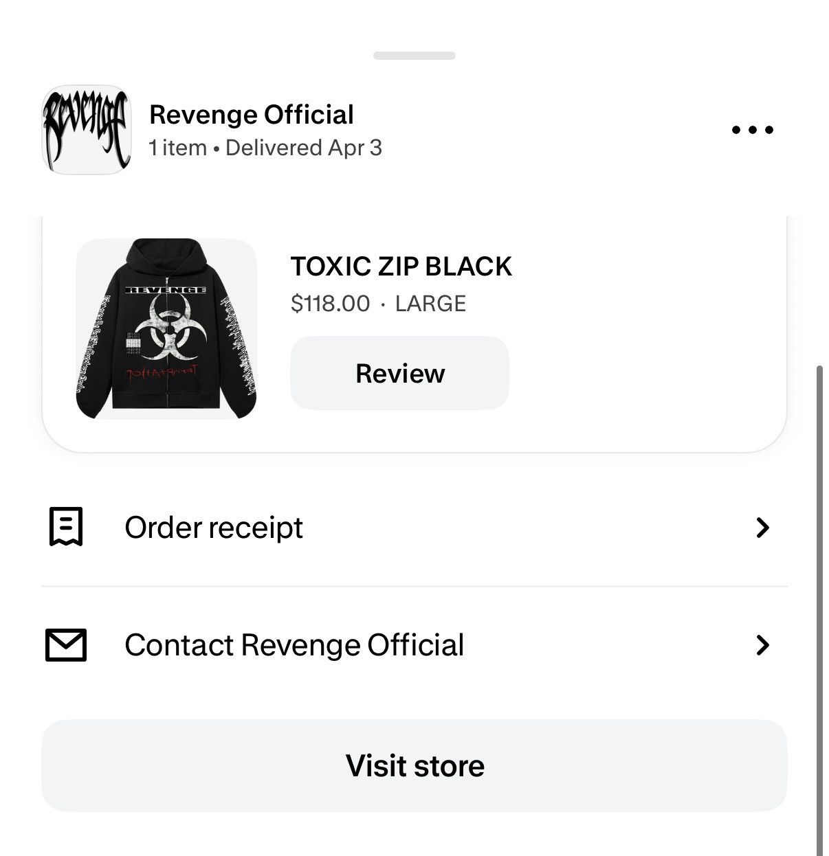 Revenge Revenge Toxic Zip Black Size US L / EU 52-54 / 3 - 8 Thumbnail