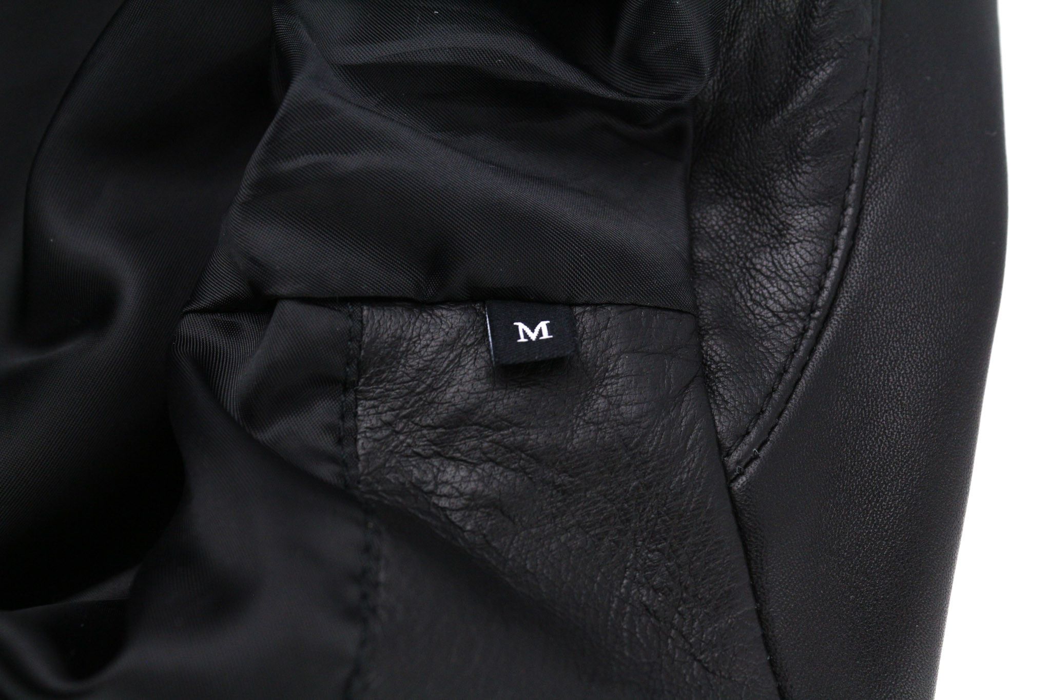 Diesel R-PUSMIR M Black Sheep Leather Zip Lined Jacket 81721 Size US M / EU 48-50 / 2 - 8 Thumbnail