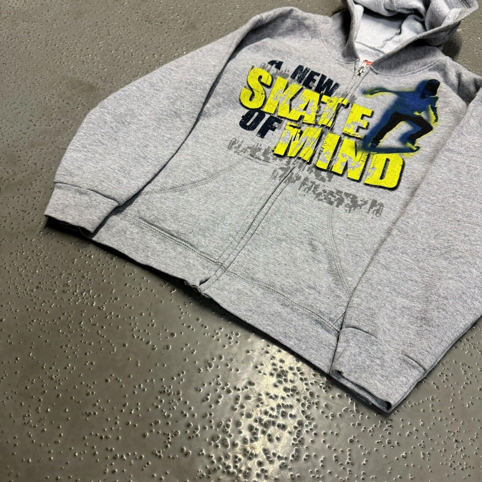 Hanes × Vintage Y2K 2000s JNCO-Style Skater Zip Up Hoodie Sweatshirt Size US S / EU 44-46 / 1 - 3 Thumbnail