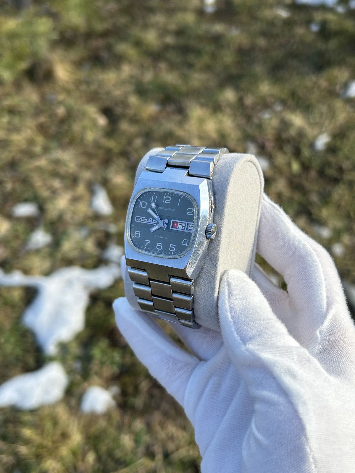 Vintage Vintage Slava Watch USSR Soviet Automatic Massive 1980s Size ONE SIZE - 5 Thumbnail