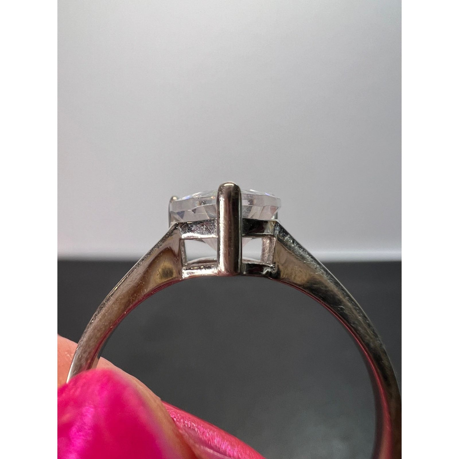 Other Cubic zirconia heart ring in sterling silver size 9 Size ONE SIZE - 6 Thumbnail