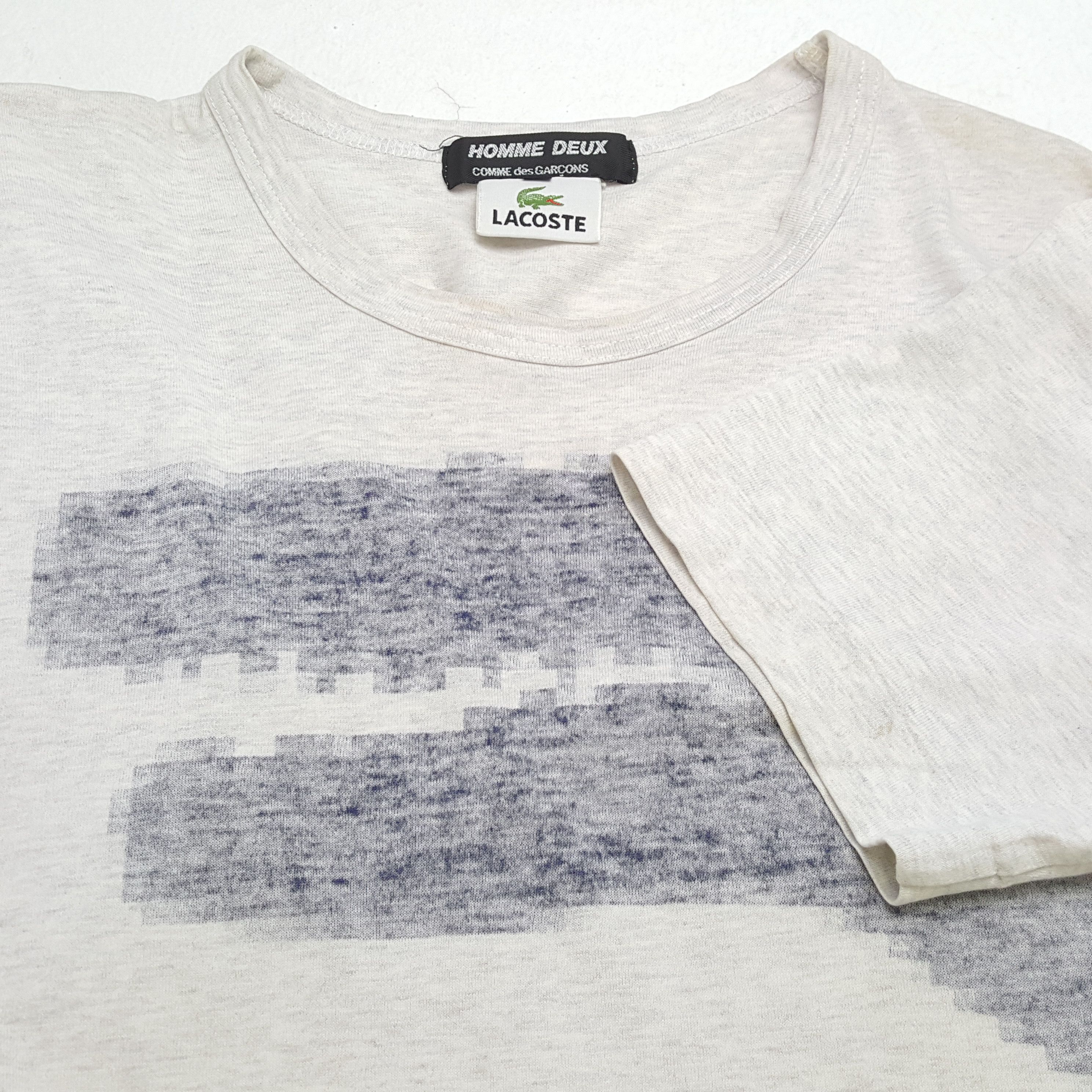 Comme des Garcons Homme Deux × Lacoste × Vintage COMME DES GARCONS x LACOSTE Streetwear Style Tshirt Size US S / EU 44-46 / 1 - 6 Thumbnail