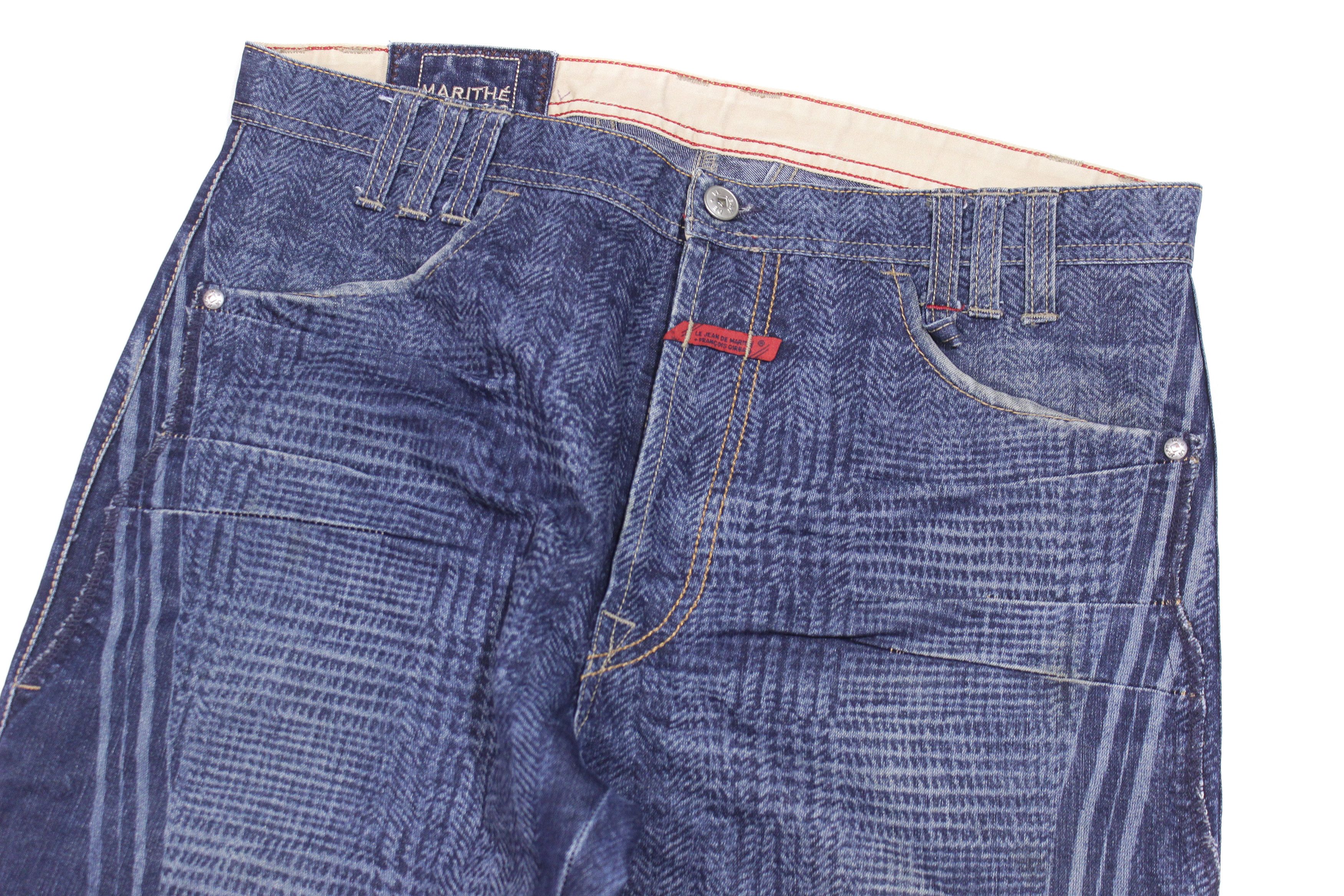 Marithe + Francois Girbaud 00S Pattern Logo Jeans Vintage Size US 31 - 3 Thumbnail