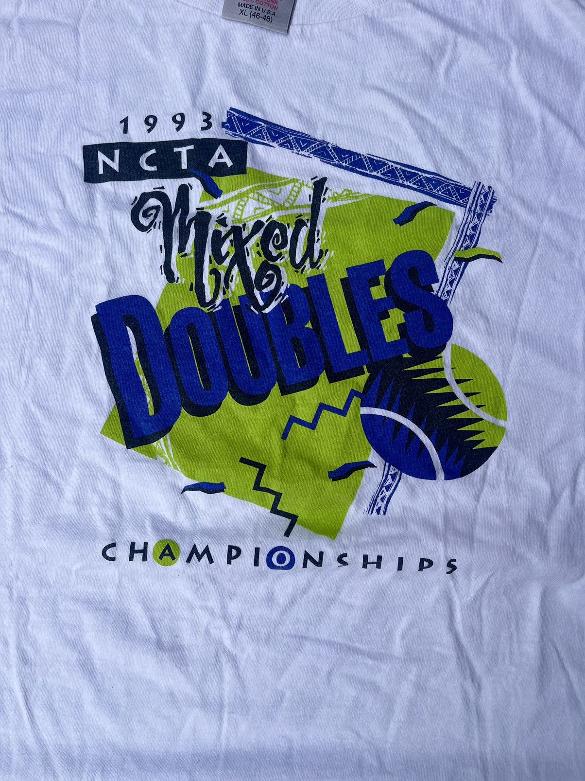 Vintage White t shirt Size US XL / EU 56 / 4 - 2 Thumbnail