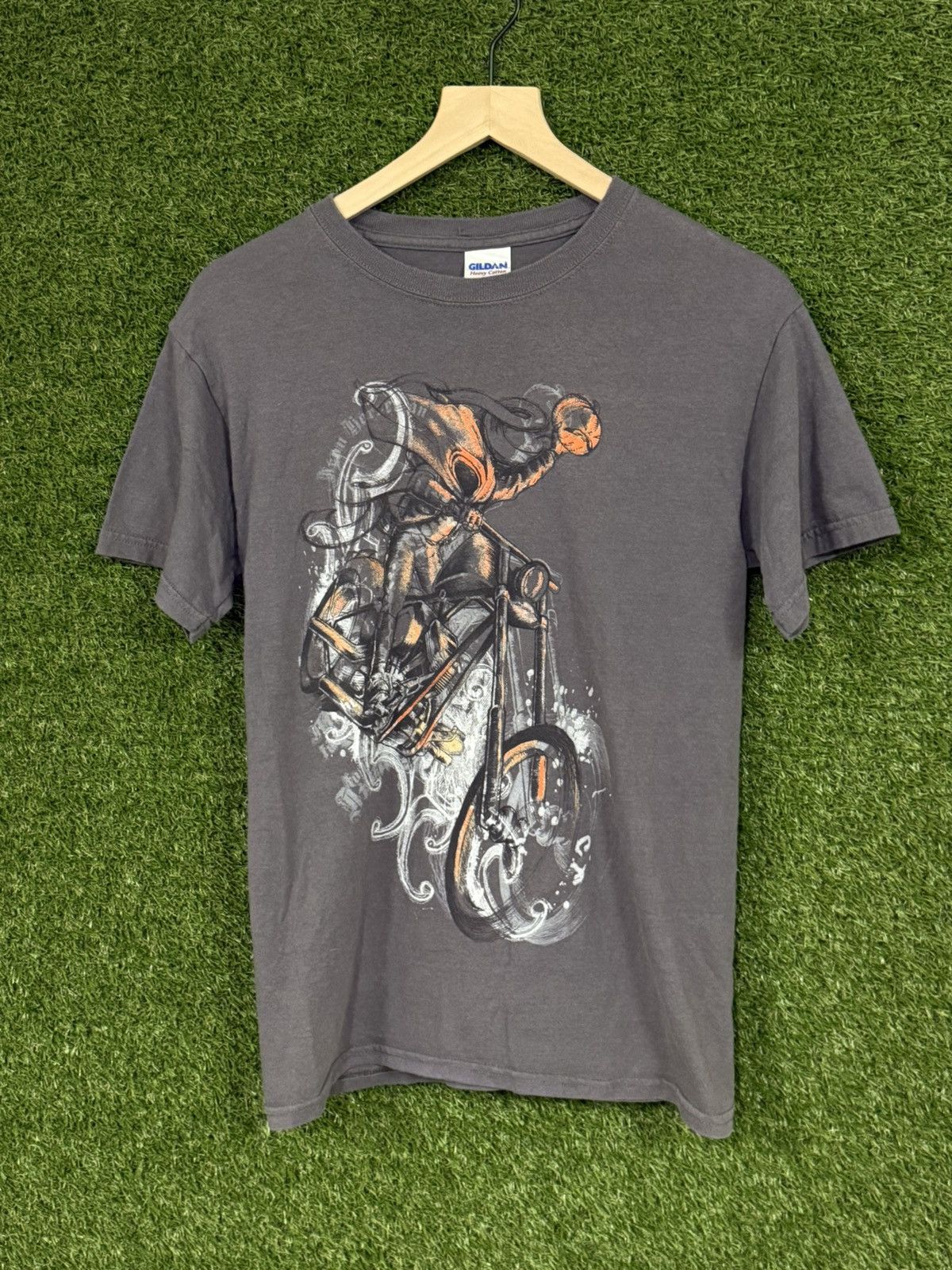 Vintage Vintage Gildan Ultra Cotton Motocross Bike Y2K Gothic Small Size US S / EU 44-46 / 1 - 1 Thumbnail