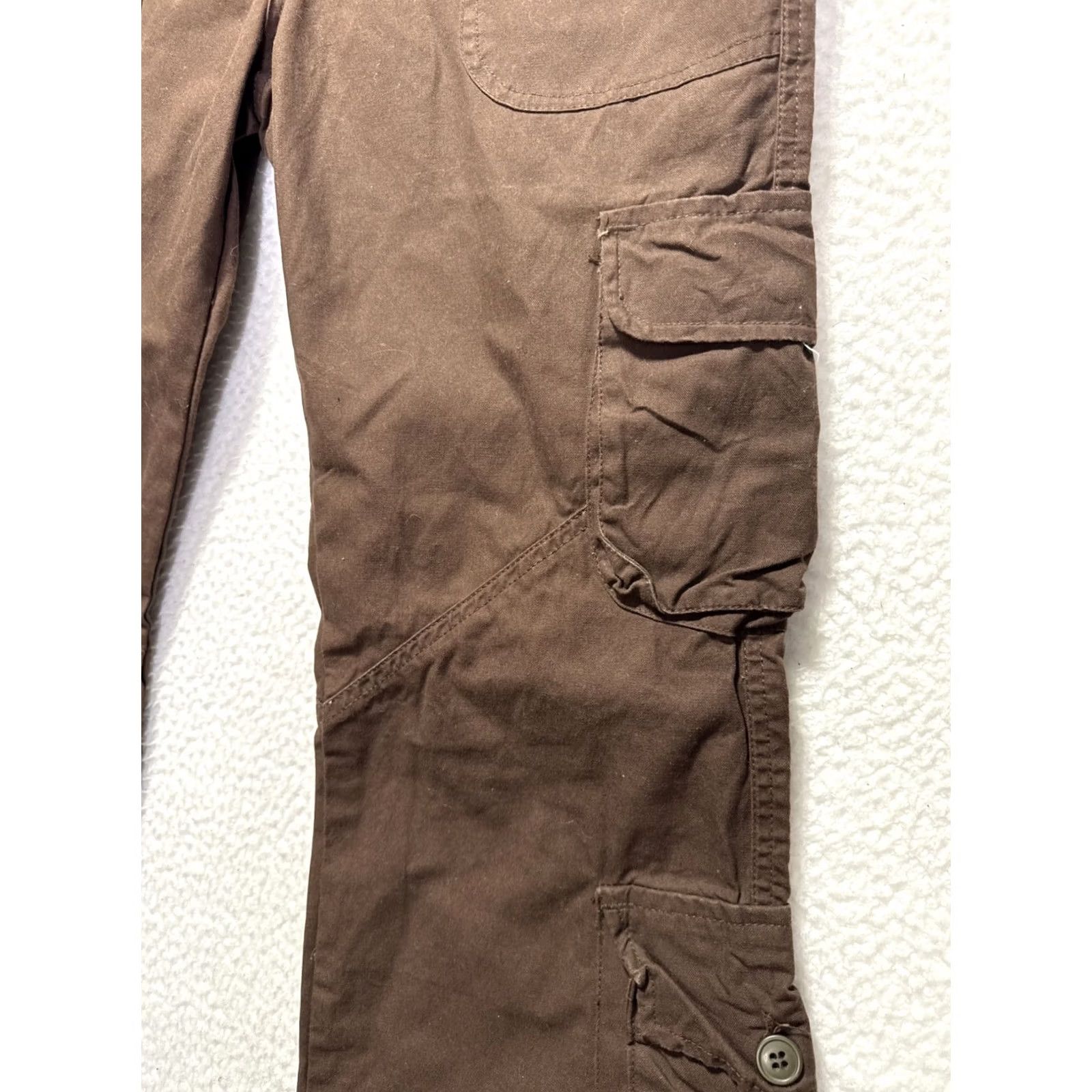 Vintage Molecule Cargo Pants Women’s Brown 2XL 36 in Waist Bootcut Canvas Cotton Size 2XL Regular Pants Mens Womens Boys Girls Size 40" / US 18 - 5 Thumbnail