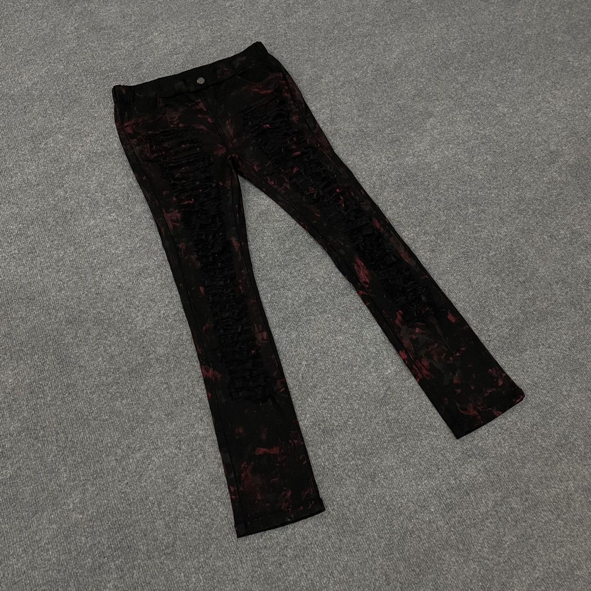 Japanese Brand Japanese Sex Pot Revenge Destroyed Denim Punk Vkei Style Size 30" / US 8 / IT 44 - 2 Thumbnail