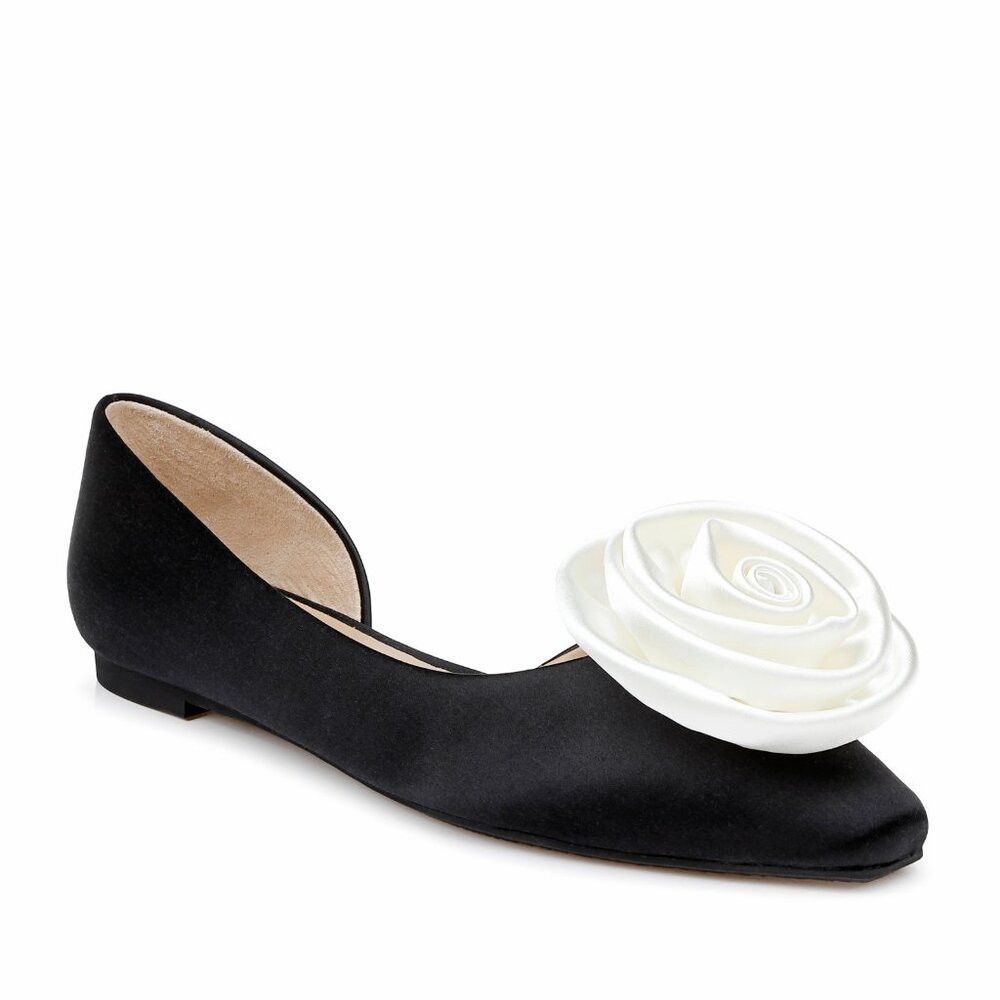 Badgley Mischka New Badgley Mischka Jana d'Orsay Black Flats Size 7 Size US 7 / IT 37 - 1 Thumbnail