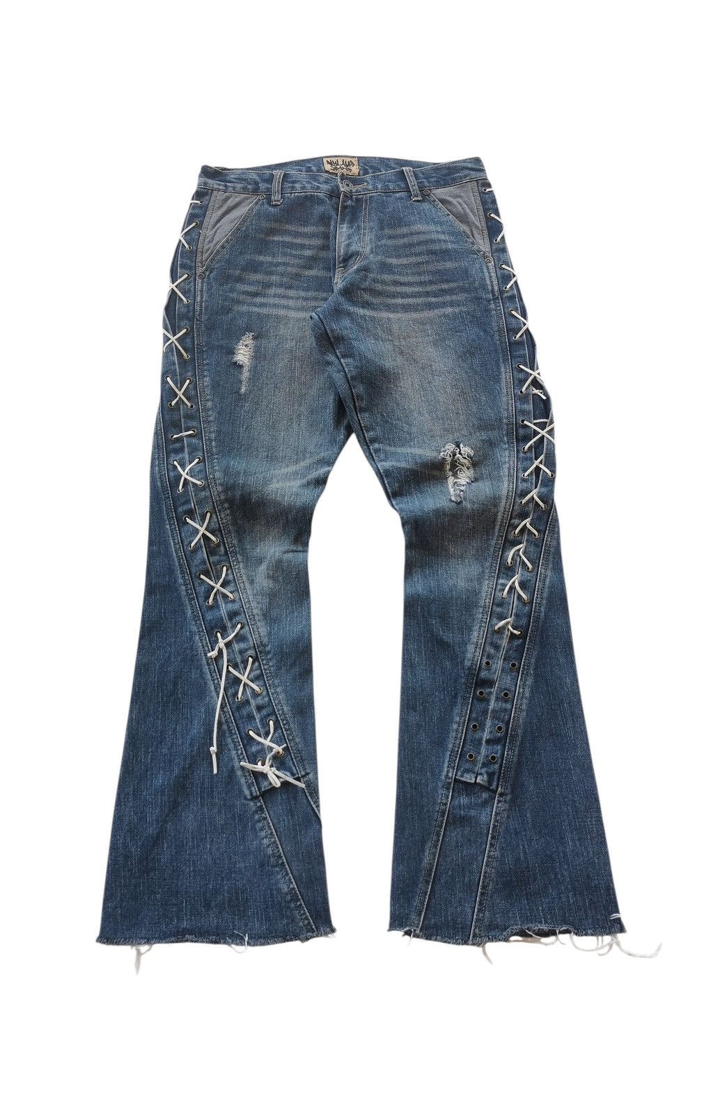 If Six Was Nine IfSixWasNine „Crazy Mexican“ Snakeskin Flared Lace
