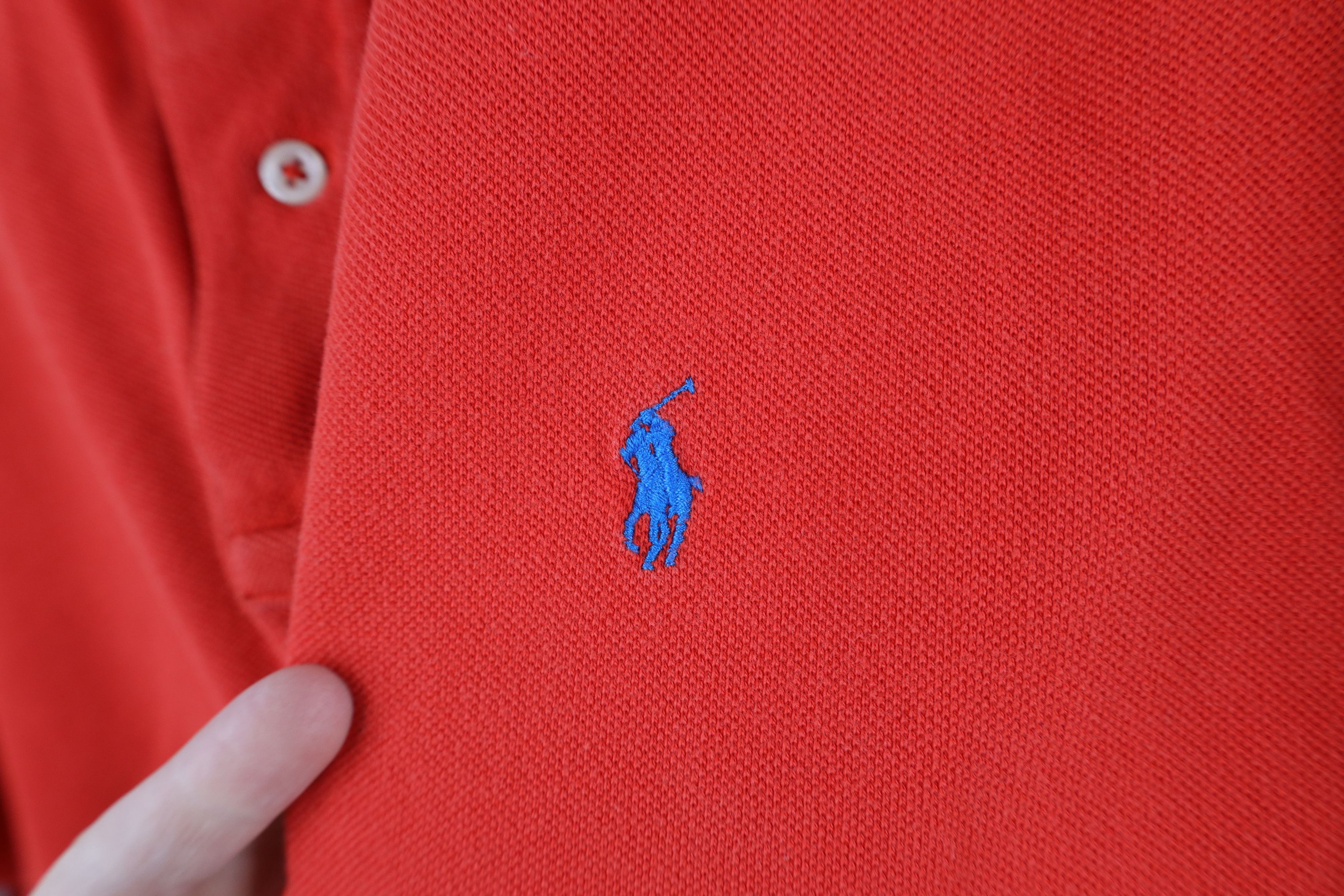 Ralph Lauren × Vintage Vintage 90s Ralph Lauren Collared Golf Polo Shirt Red USA Size US M / EU 48-50 / 2 - 4 Thumbnail