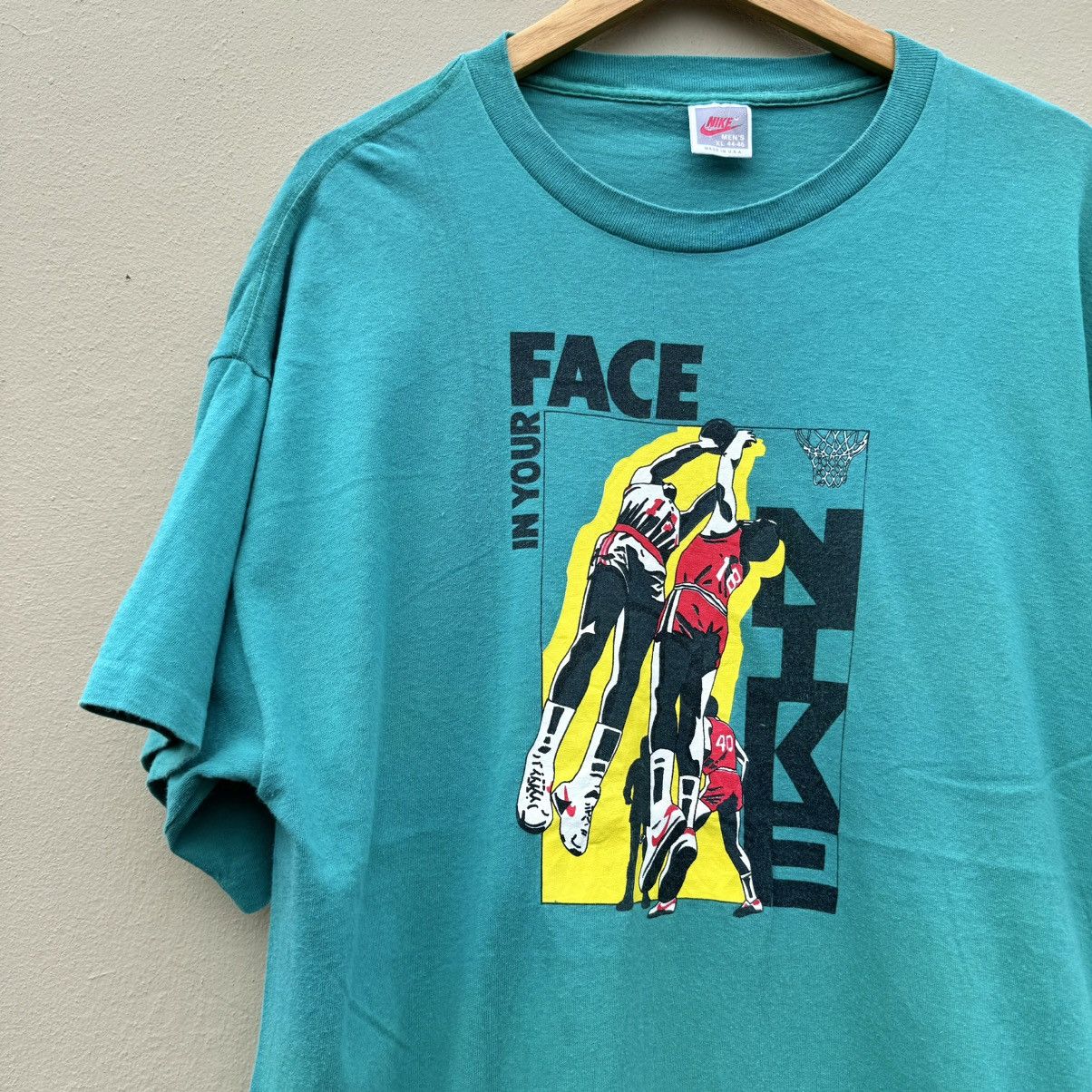 Nike × Vintage Vintage nike basketball 90s tee Size US XL / EU 56 / 4 - 2 Thumbnail
