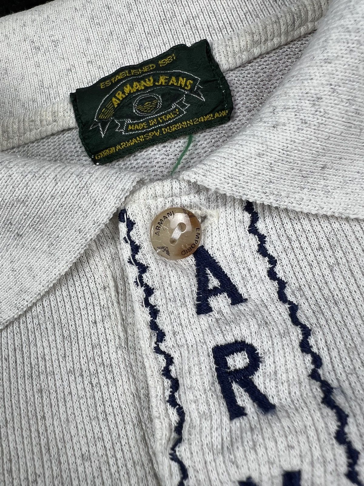 Vintage Emporio Armani Jeans Green Label Y2K Polo Shirt - Main Image