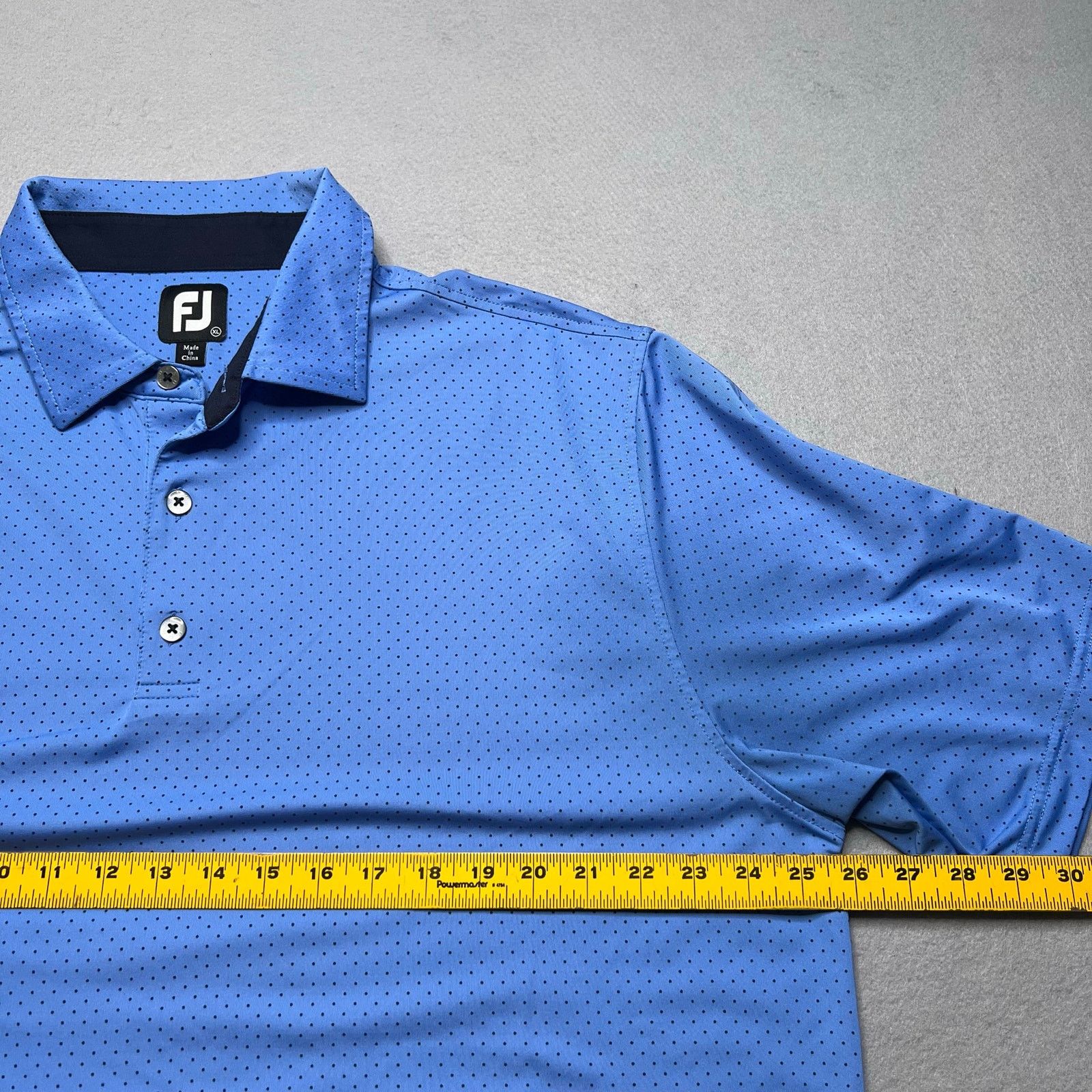 Footjoy FootJoy FJ Golf Polo Shirt Men’s XL Blue Polka Dot casual Size US XL / EU 56 / 4 - 5 Thumbnail