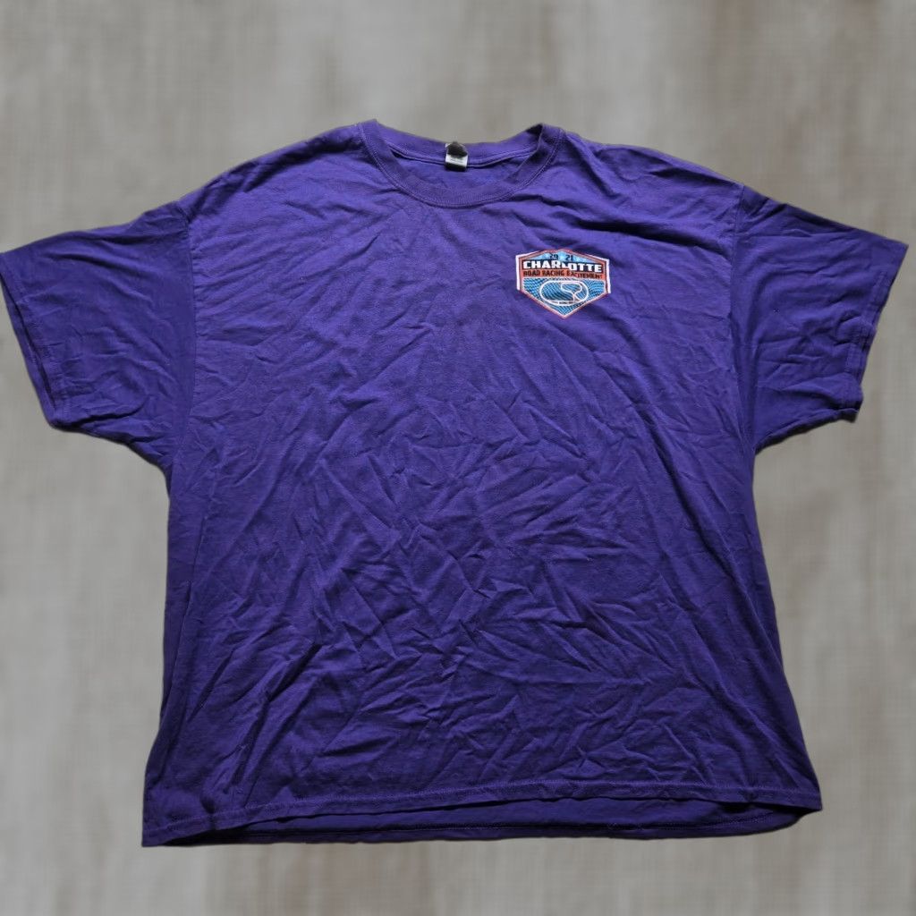 Vintage Charlotte NC Short Track Racing October 2021 Shirt T-Shirt Men's 3XL XXXL Purple Cotton Knit Logo Crew Neck Short Sleeve Vintage: No Size US XXL / EU 58 / 5 - 1 Thumbnail