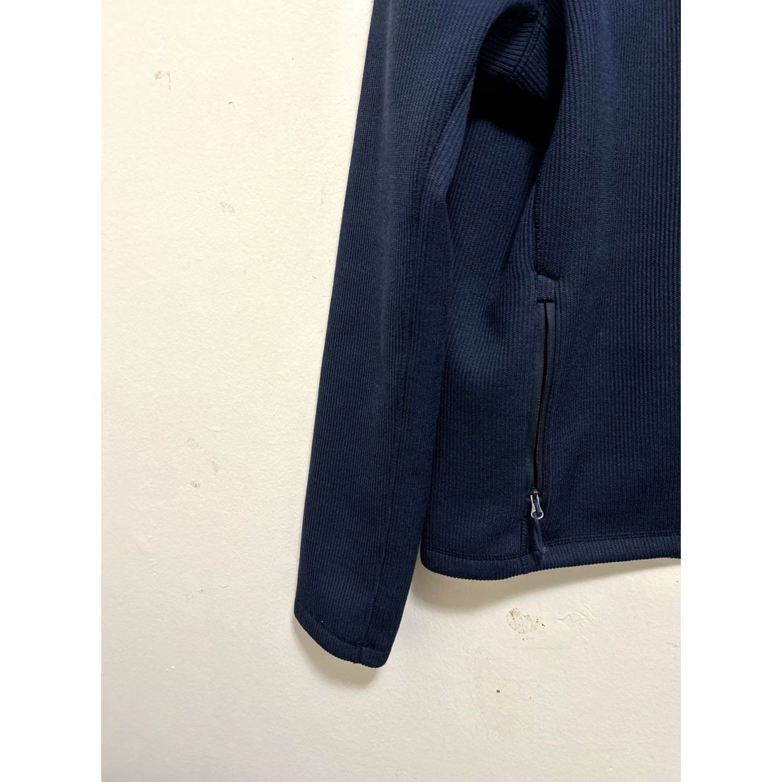 The North Face The North Face Krestwood Jacket Mens Small Blue Ribbed Full Zip Pockets Logo Embroidered Lined Knit Zip Pockets Stand-Up Collar Size US S / EU 44-46 / 1 - 7 Thumbnail