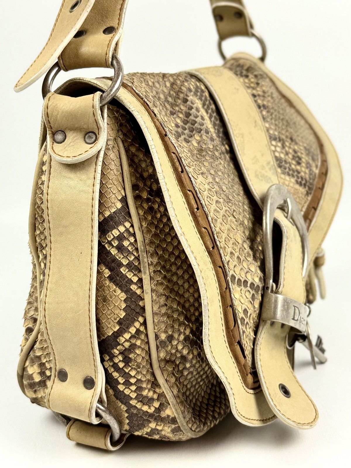 Dior Dior - John Galliano - FW/06 - Python Skin - Saddle Guacho Size ONE SIZE - 13 Thumbnail