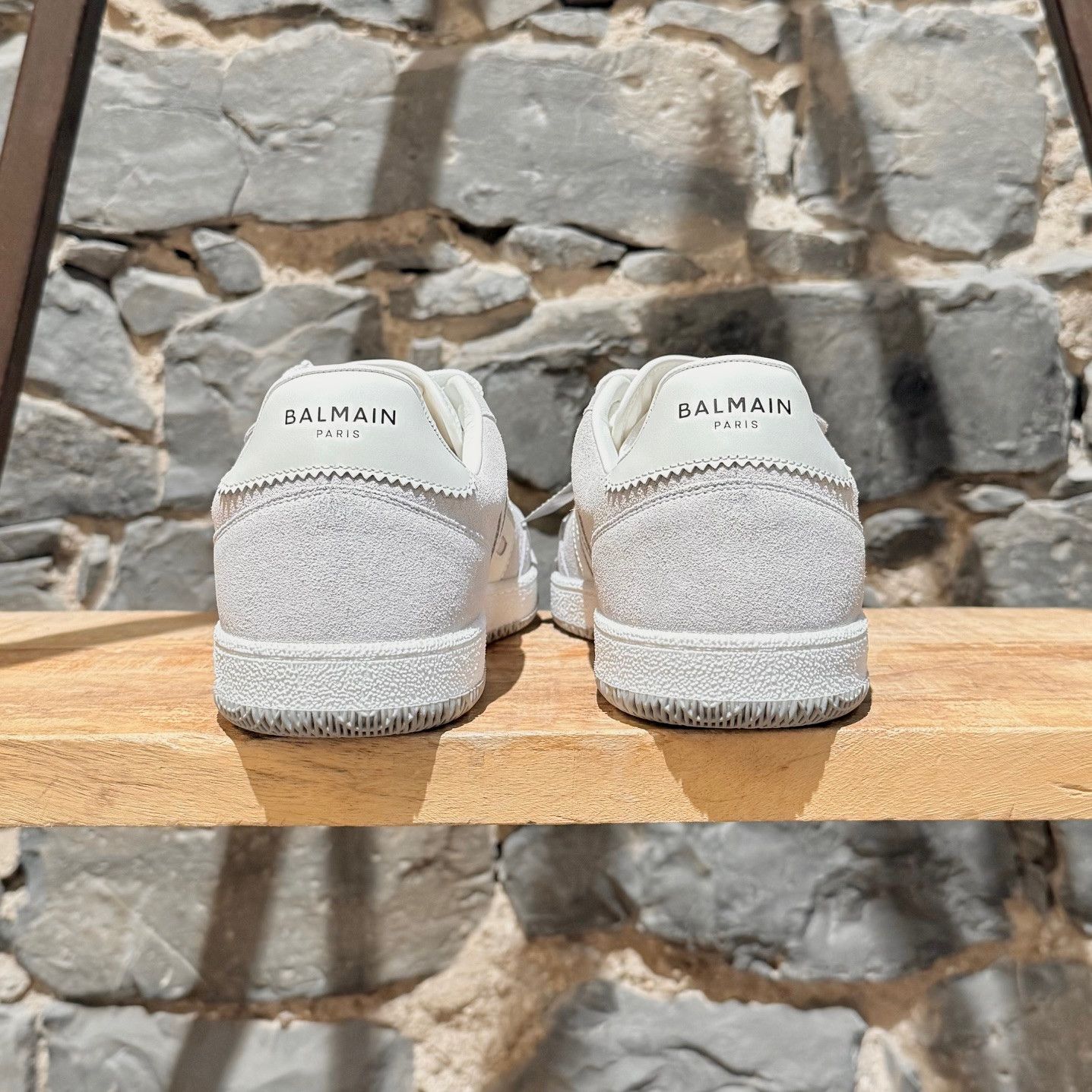 Balmain Balmain Grey Suede Swan Logo Low-top Sneakers Size US 8 / EU 41 - 6 Thumbnail