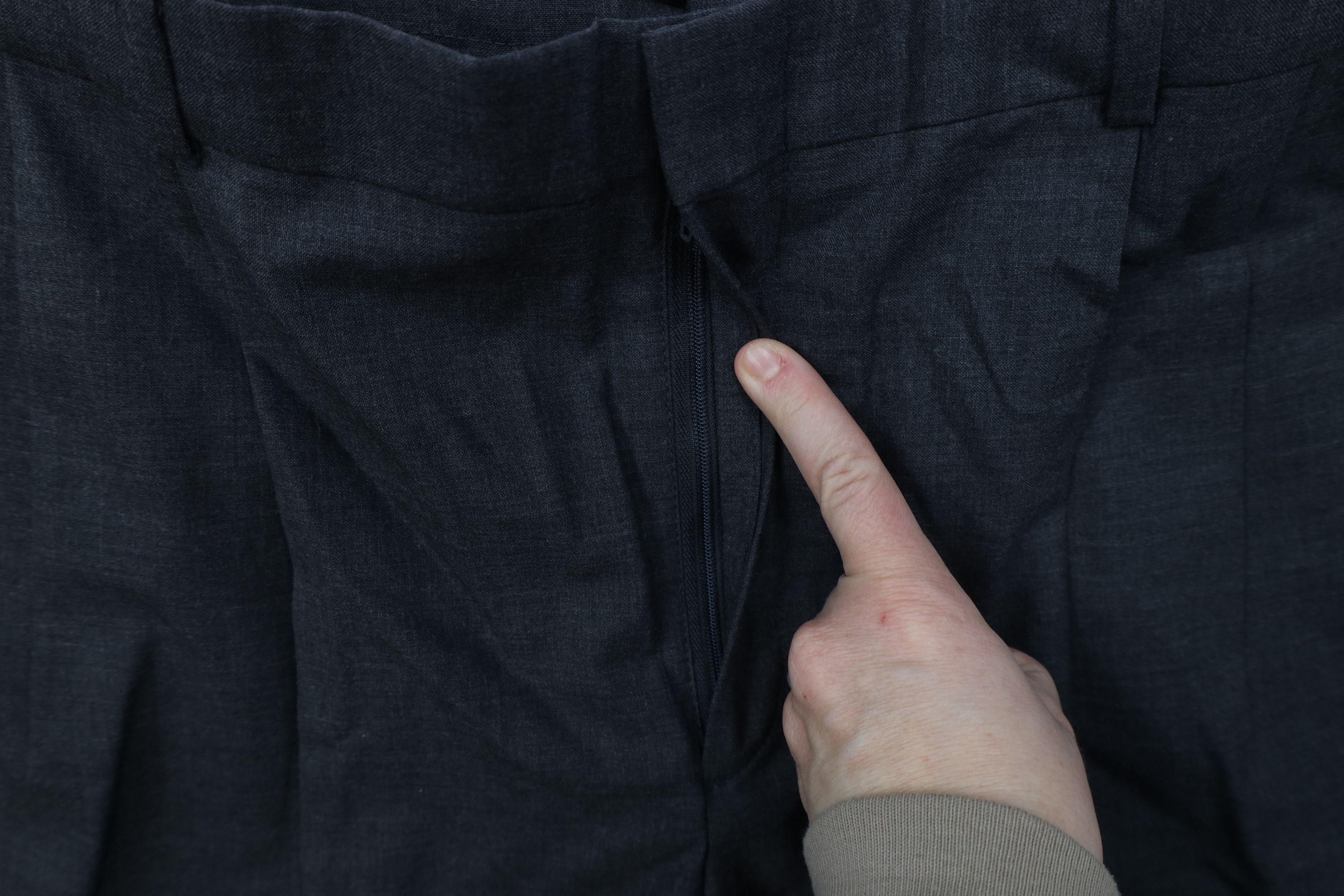 Lands' End Deadstock Vintage 90s Lands End Chino Pants Charcoal Gray Size US 36 / EU 52 - 6 Thumbnail