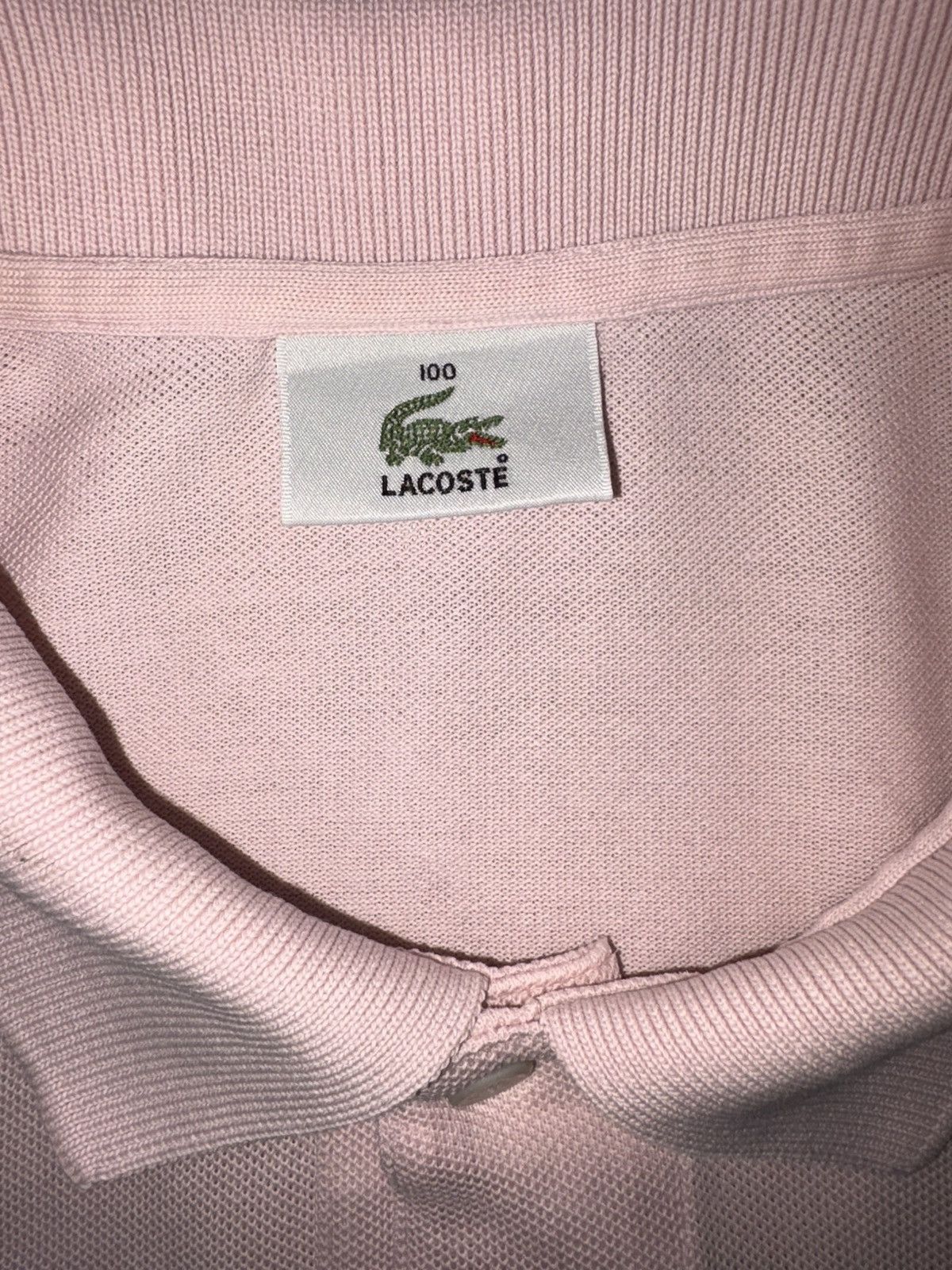 Lacoste Vintage Lacoste L1212 Pink Polo Shirt Size US XS / EU 42 / 0 - 6 Thumbnail