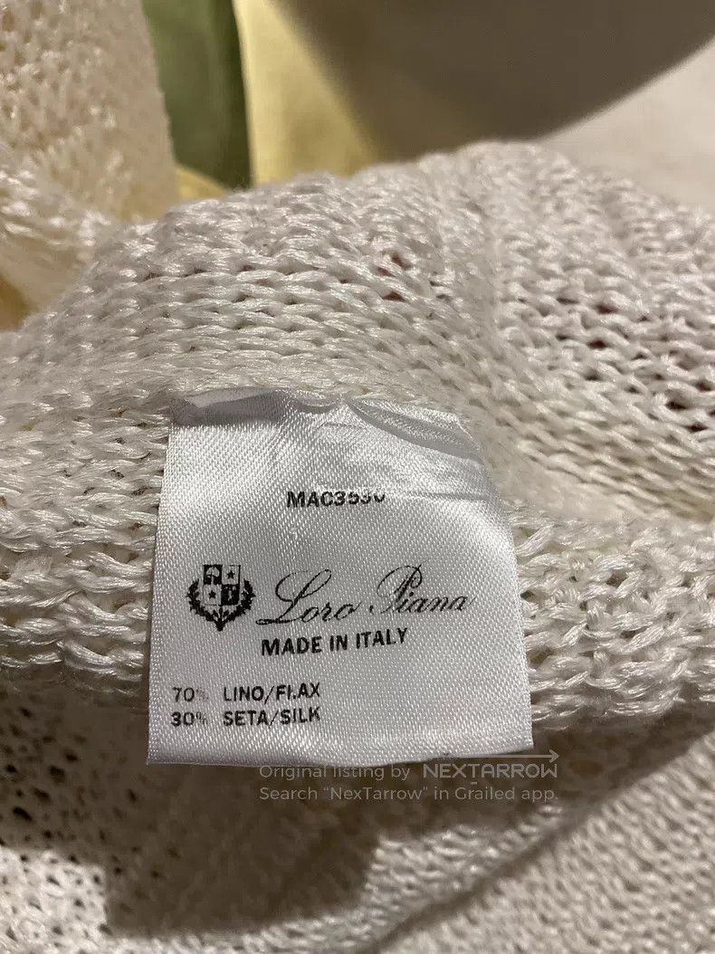 Loro Piana Loro Piana White Knitted Vest, Fabric 70% Linen/30% Mulber Size XS / US 0-2 / IT 36-38 - 4 Thumbnail